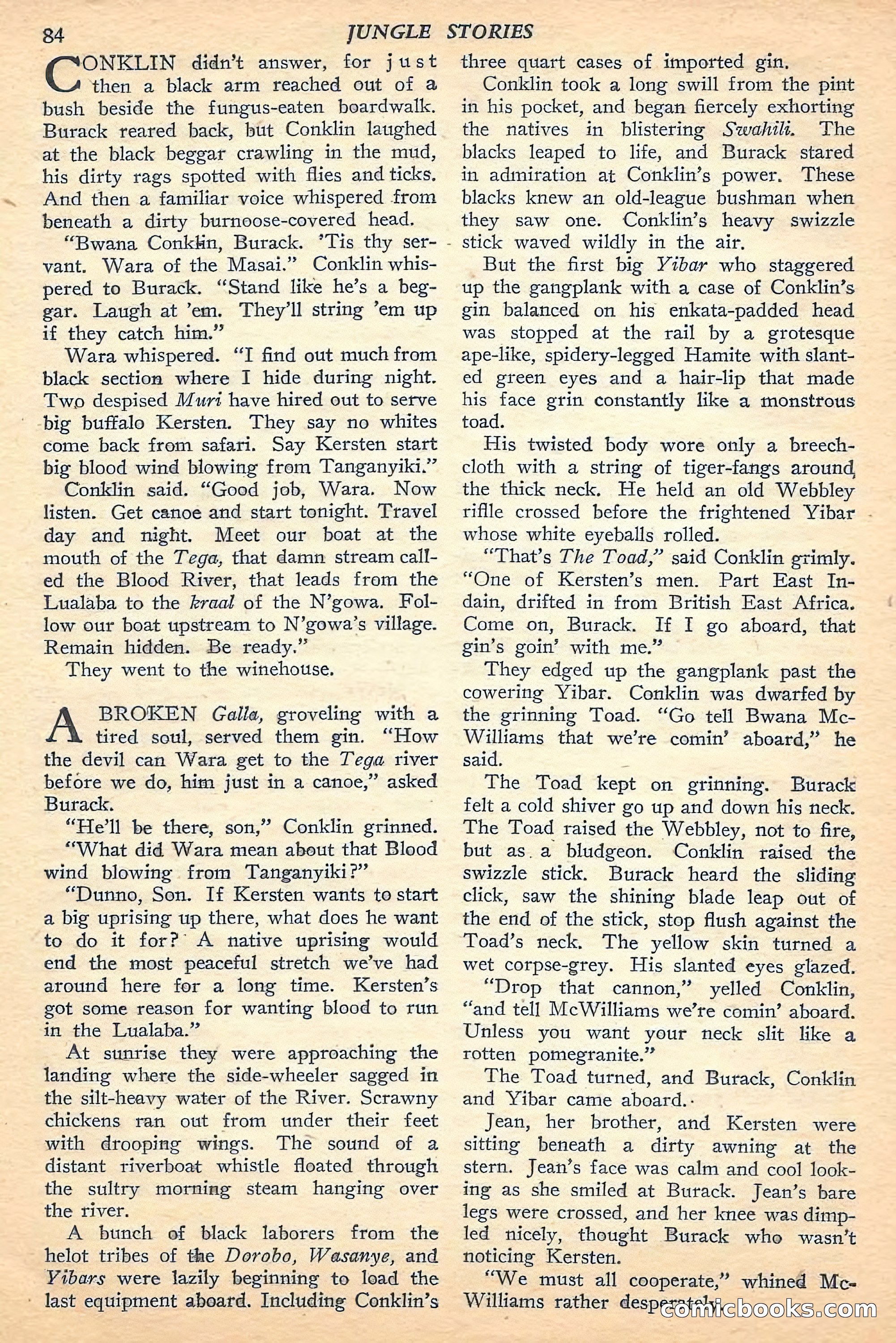 Jungle Stories, Fall 1948 — page 86 of 132