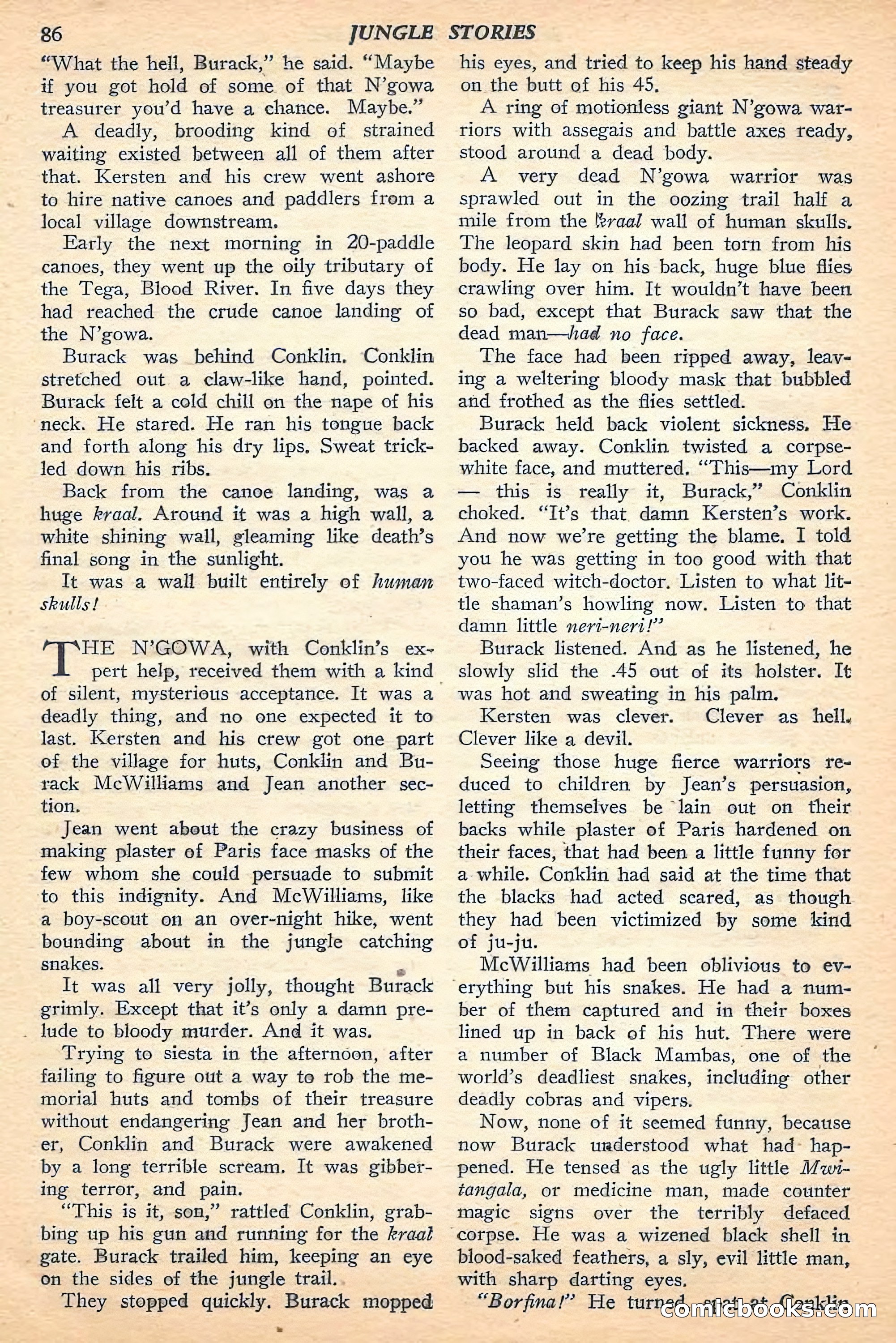 Jungle Stories, Fall 1948 — page 88 of 132