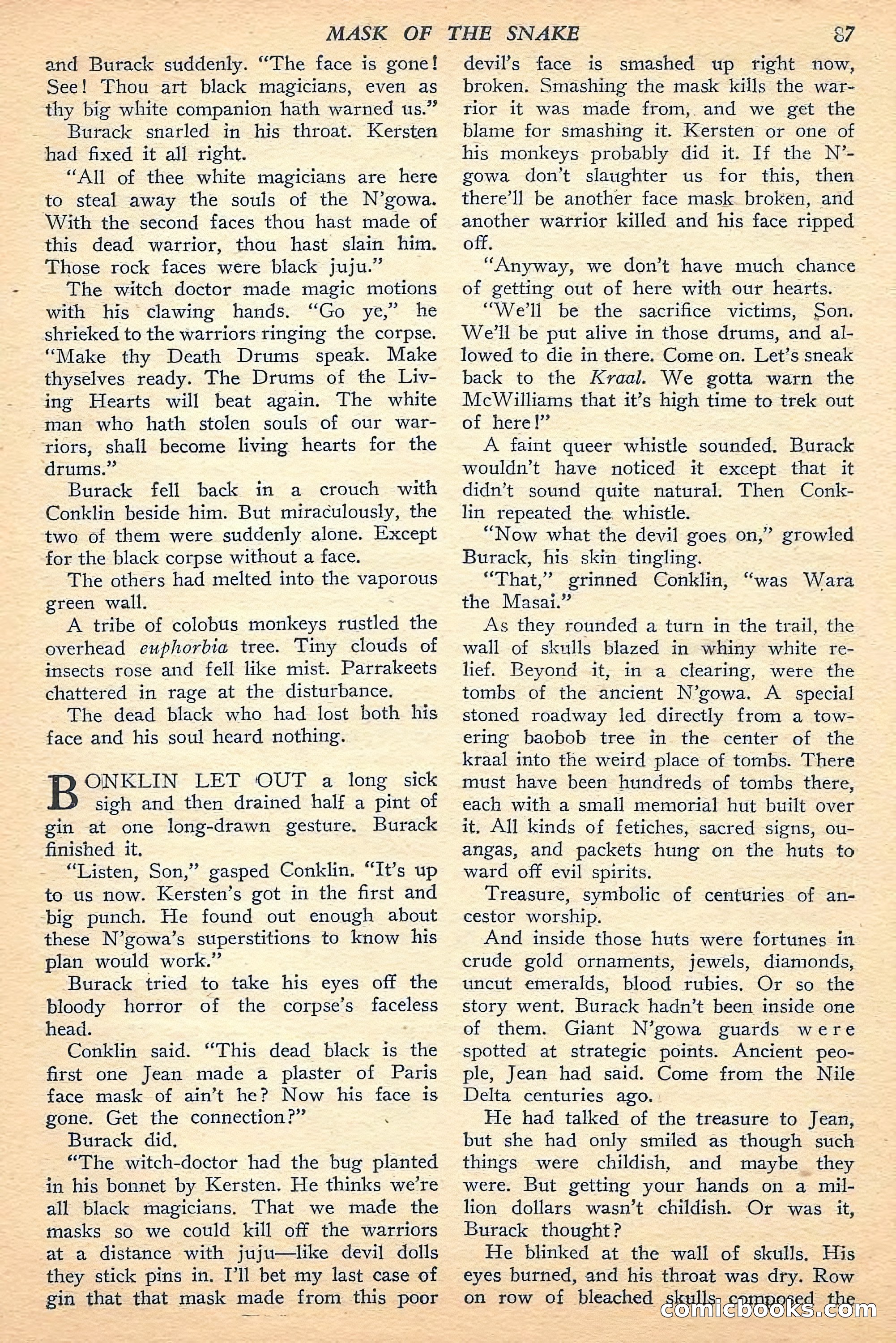 Jungle Stories, Fall 1948 — page 89 of 132