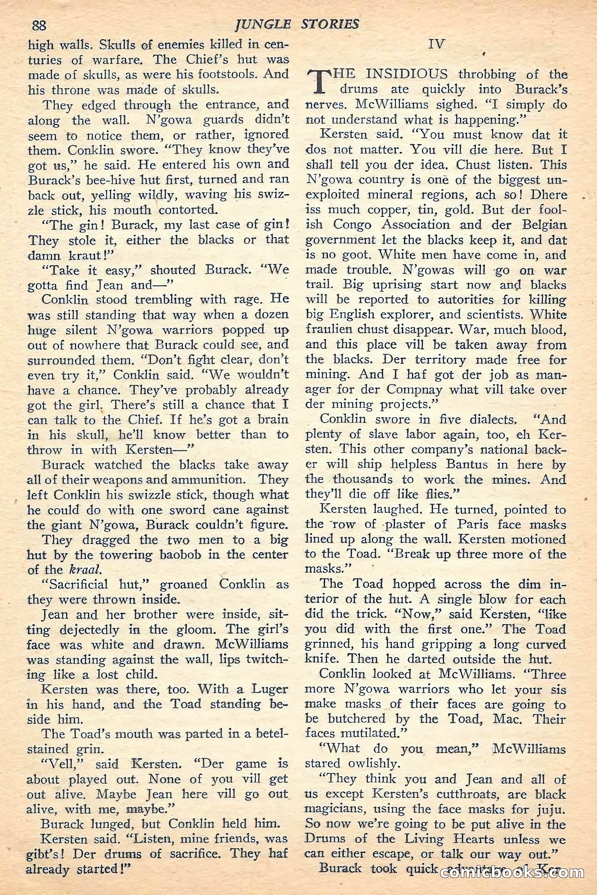 Jungle Stories, Fall 1948 — page 90 of 132