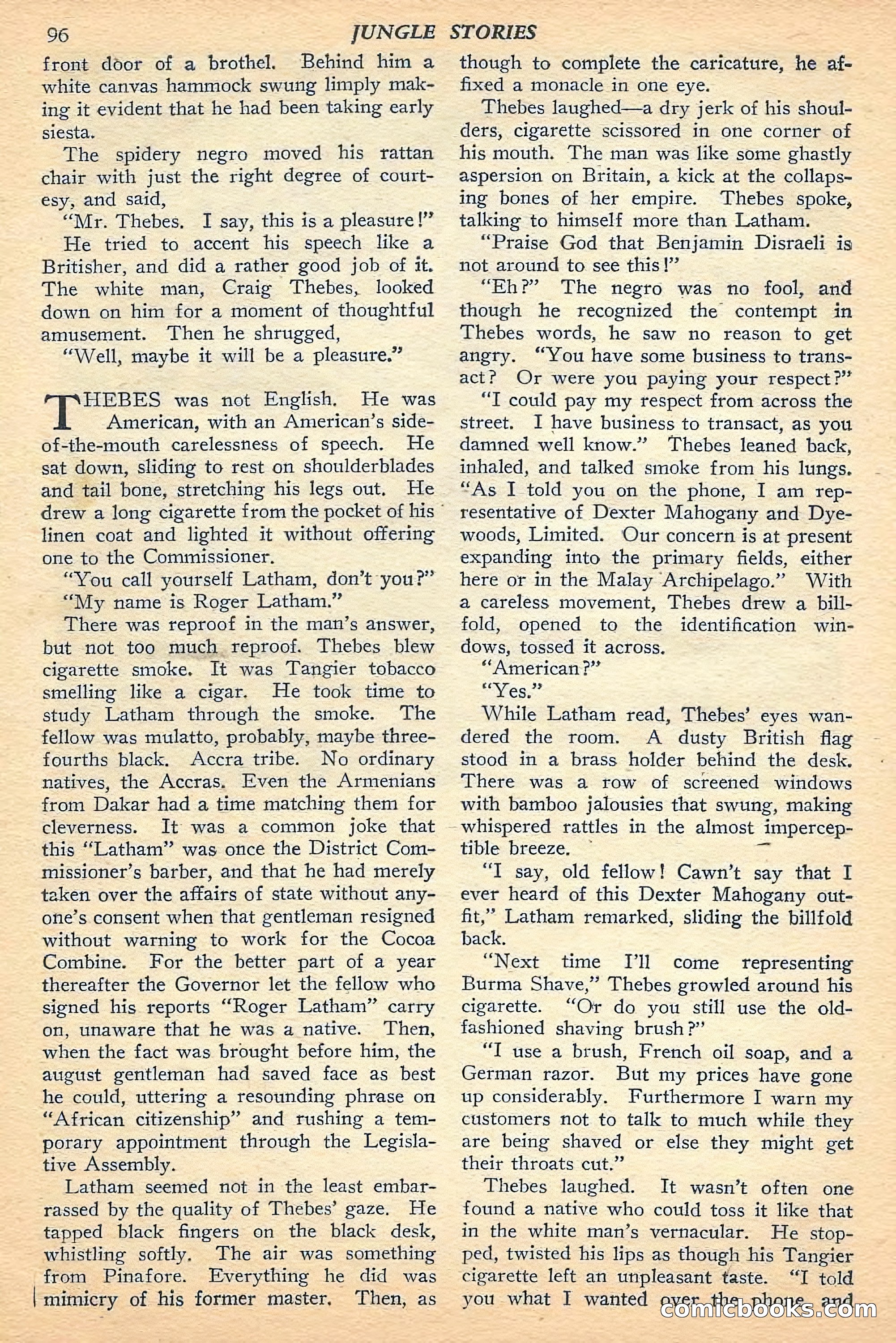 Jungle Stories, Fall 1948 — page 98 of 132