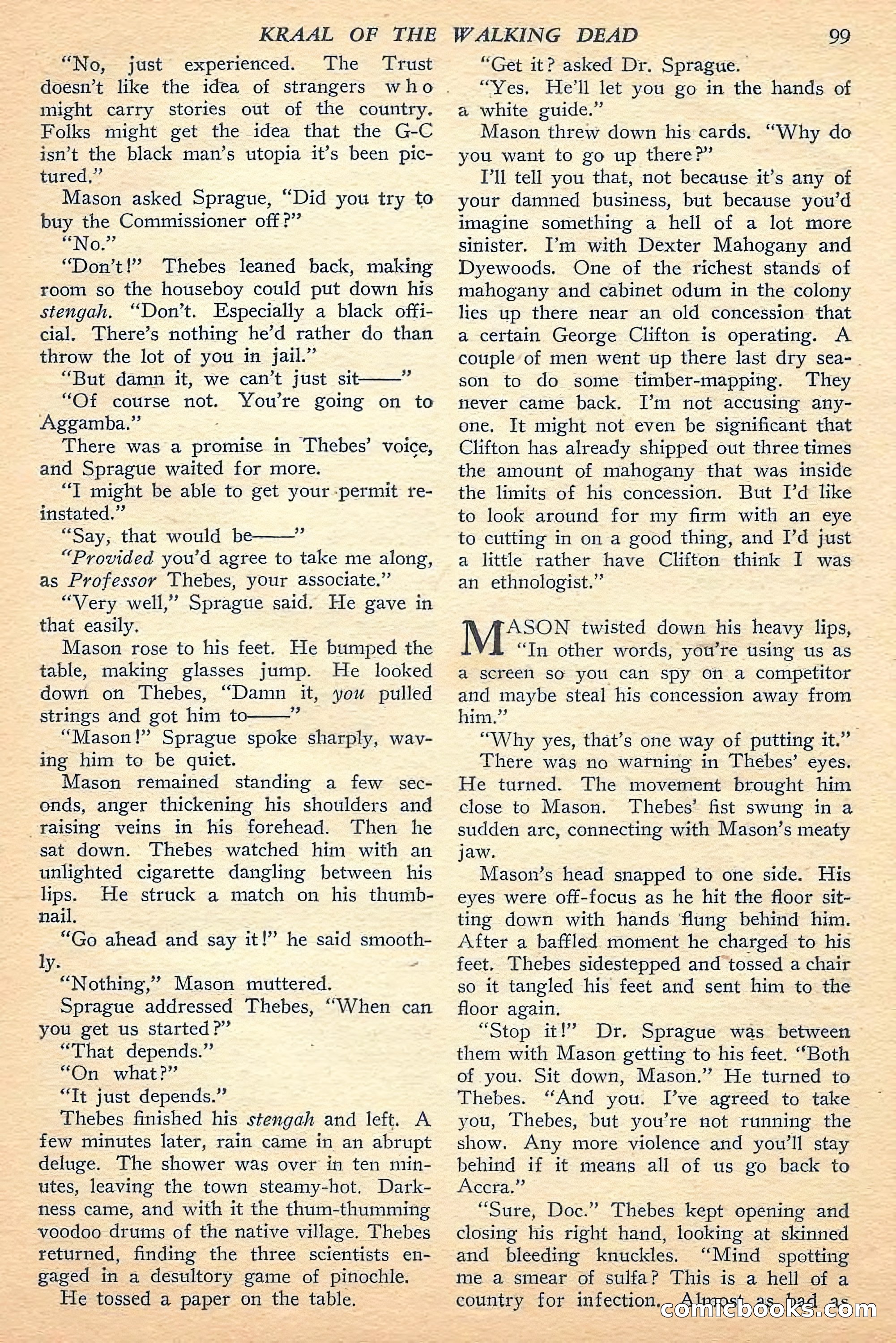 Jungle Stories, Fall 1948 — page 101 of 132