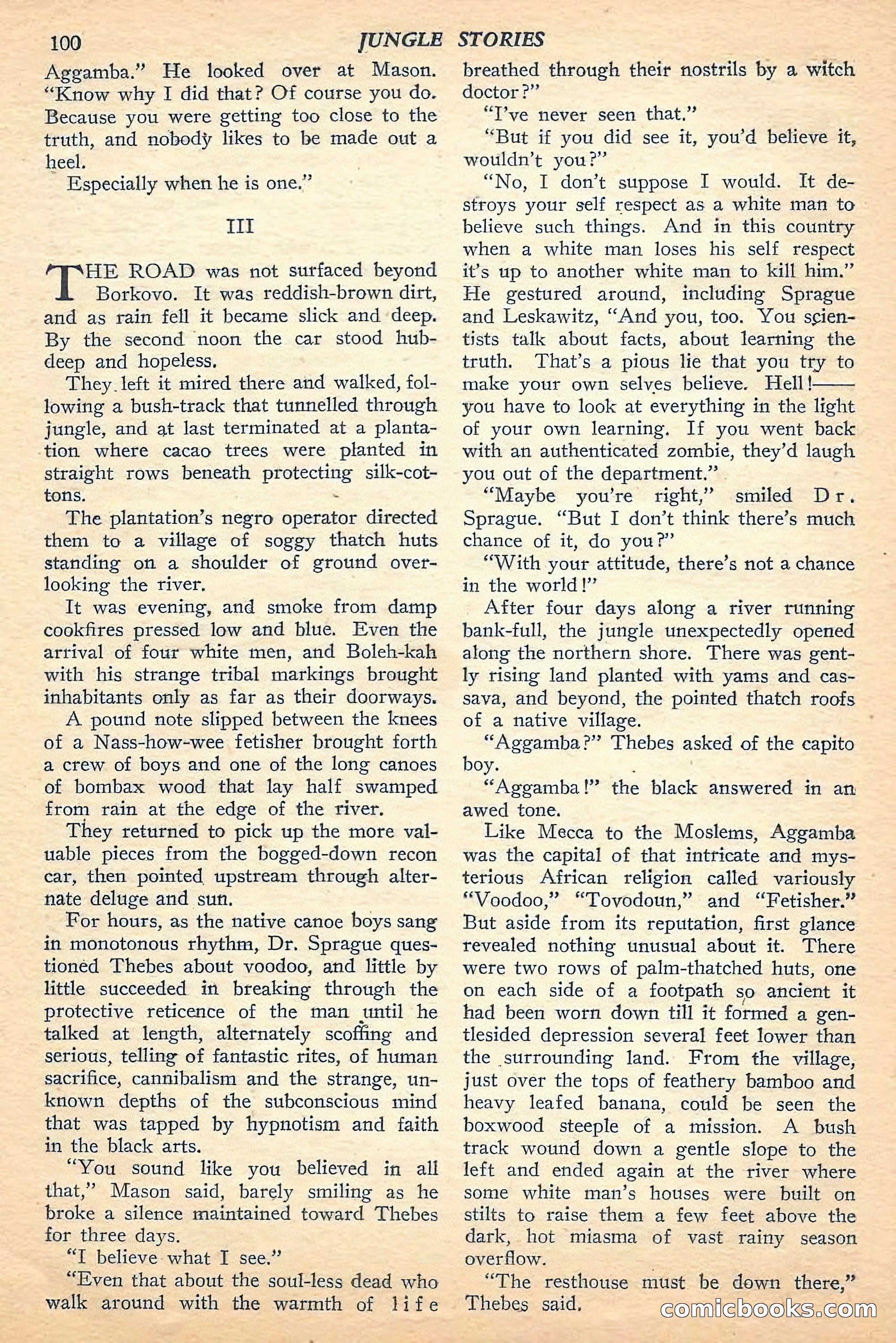 Jungle Stories, Fall 1948 — page 102 of 132