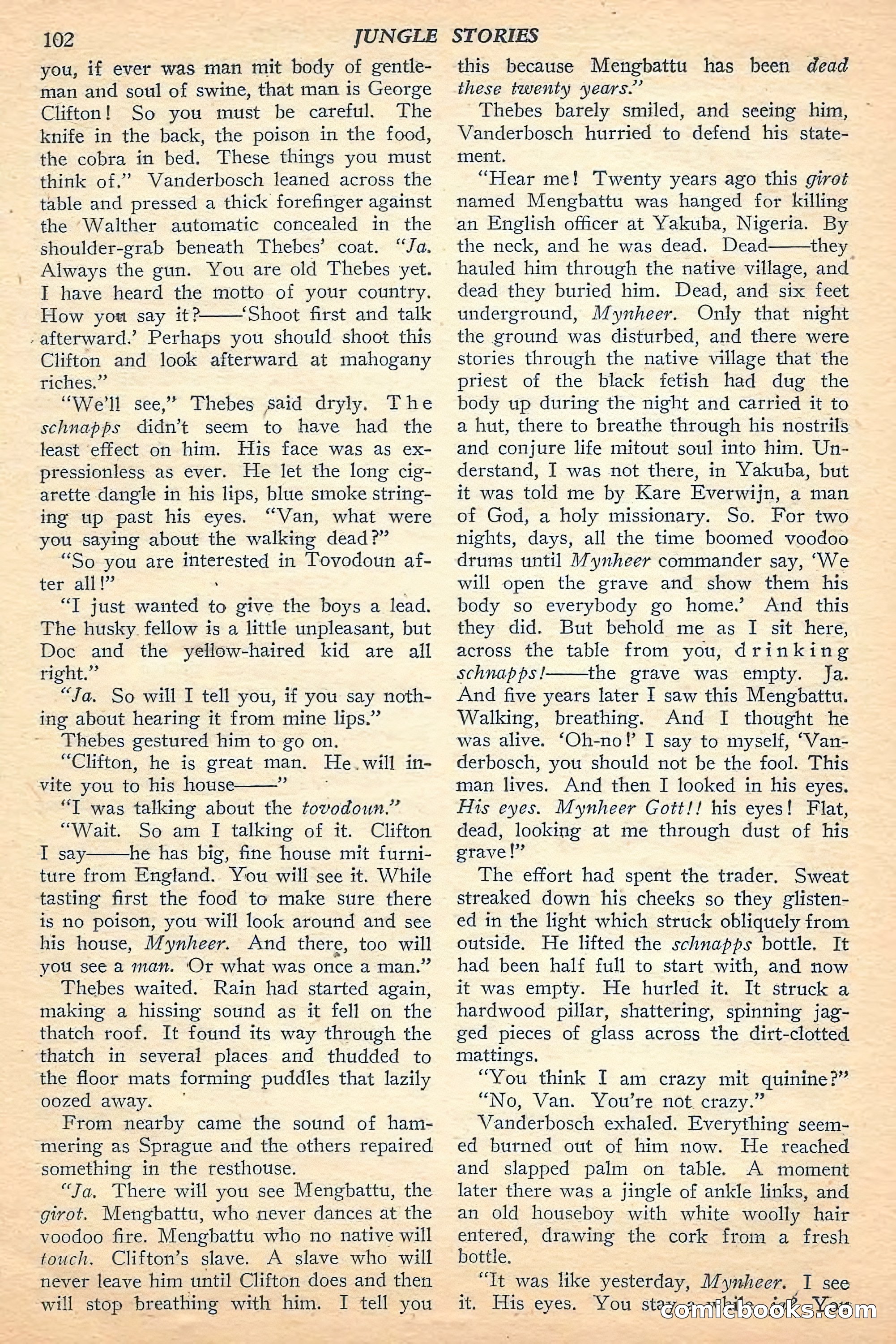 Jungle Stories, Fall 1948 — page 104 of 132