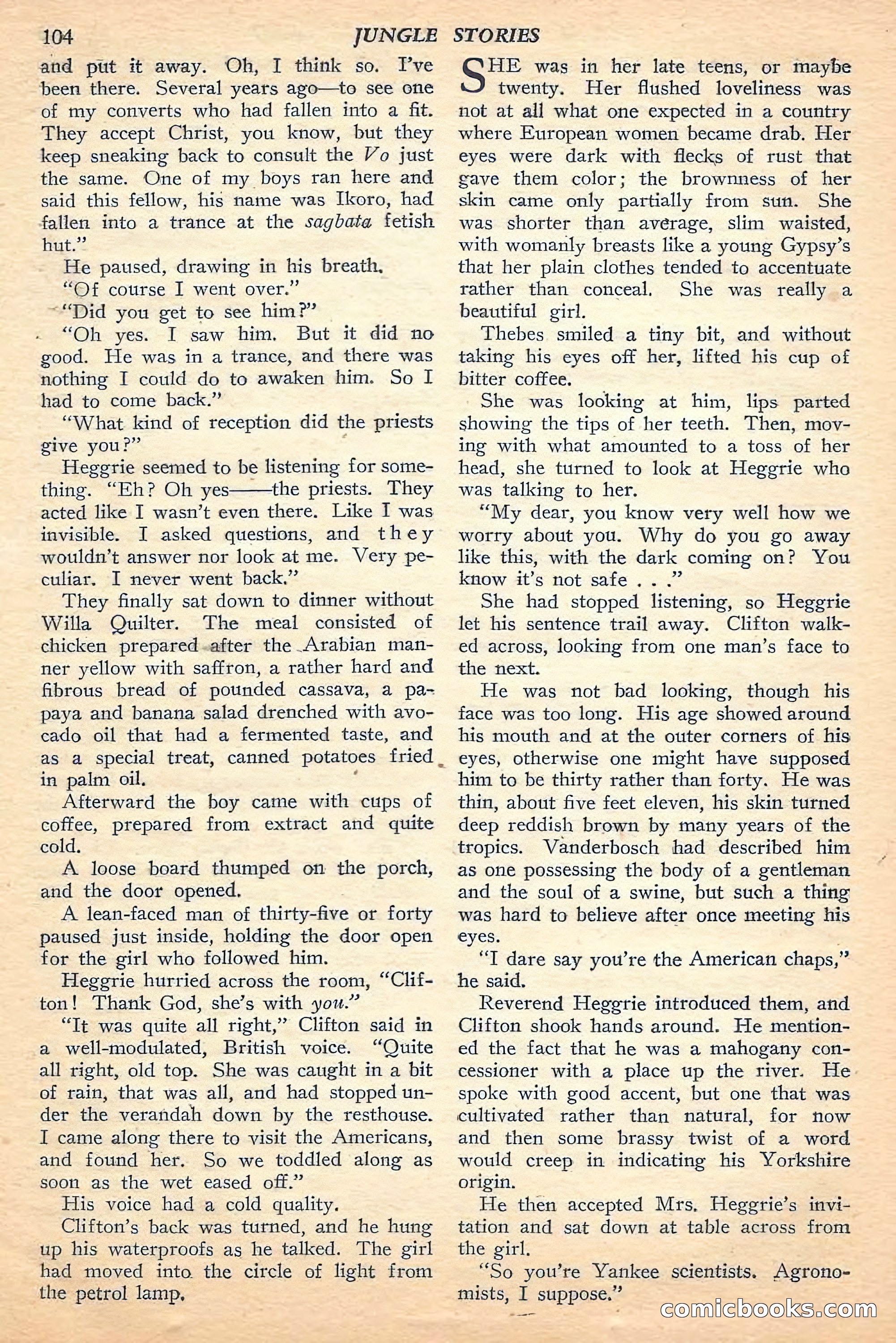 Jungle Stories, Fall 1948 — page 106 of 132