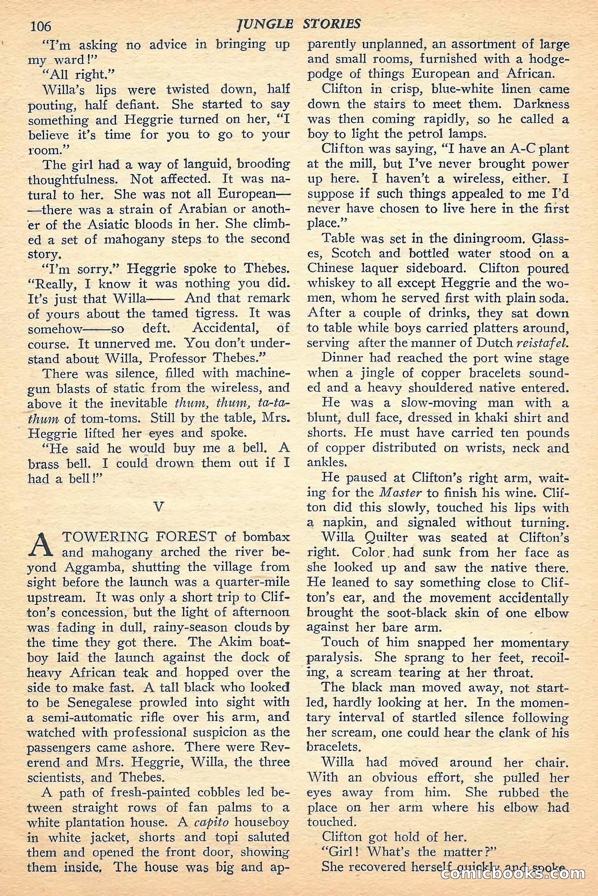 Jungle Stories, Fall 1948 — page 108 of 132