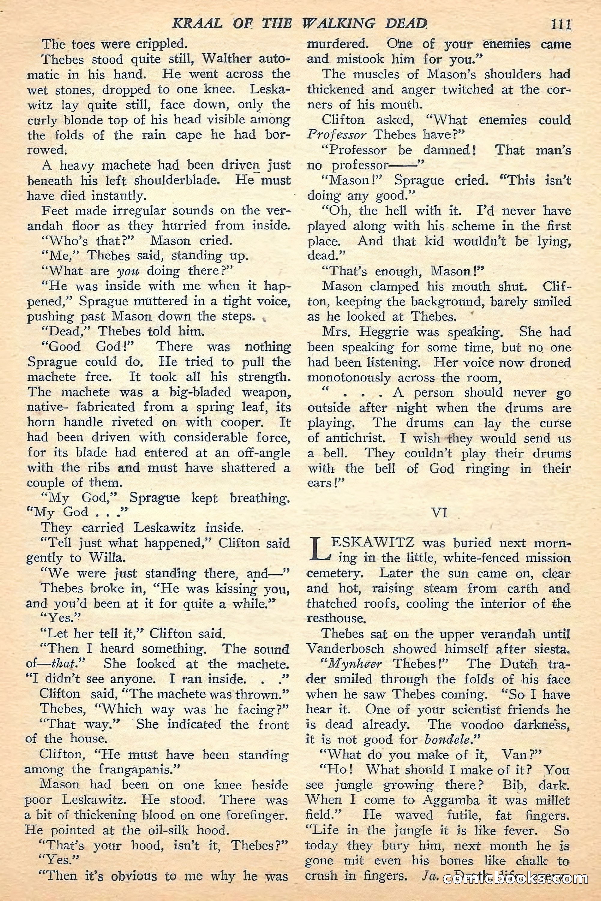 Jungle Stories, Fall 1948 — page 113 of 132