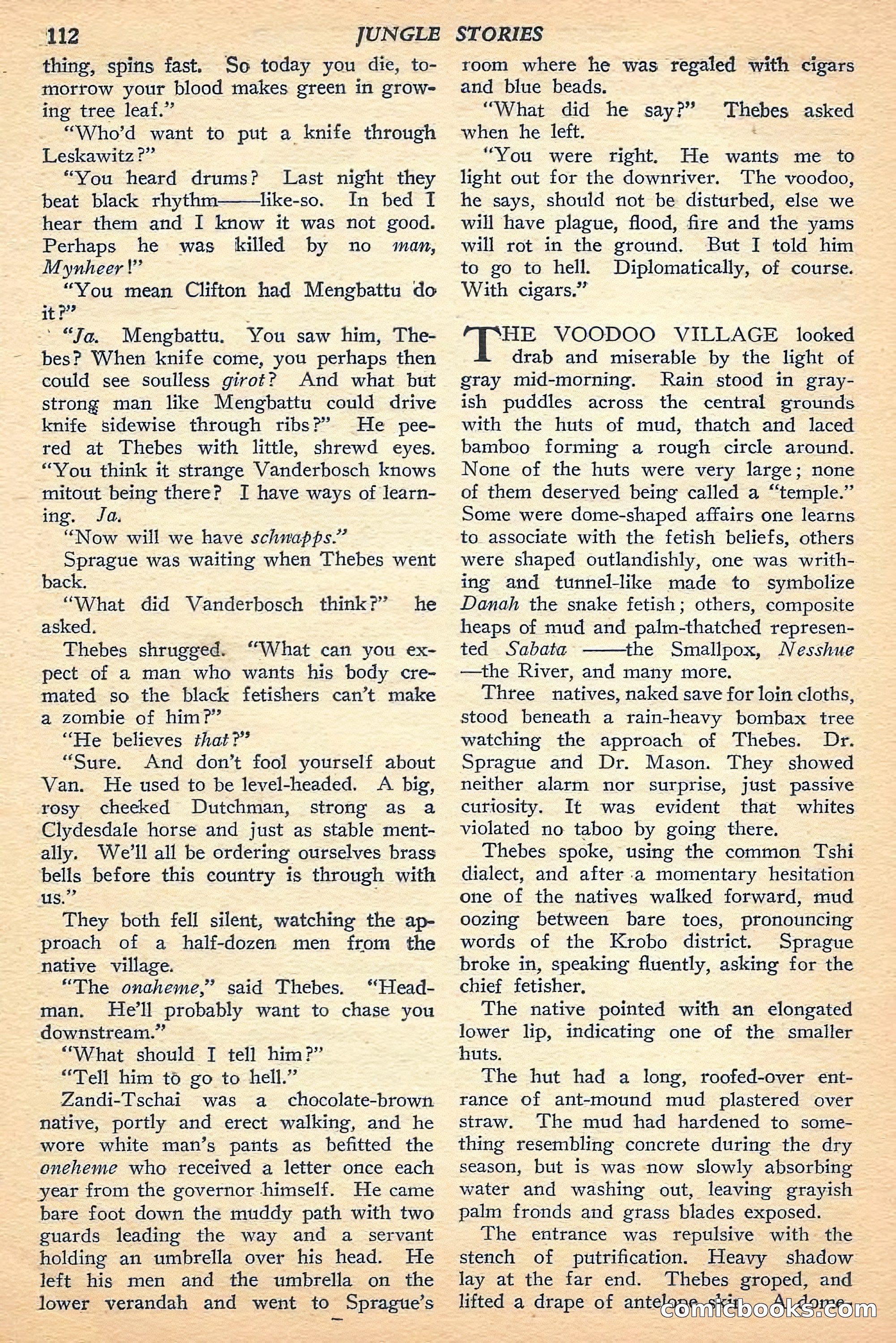 Jungle Stories, Fall 1948 — page 114 of 132