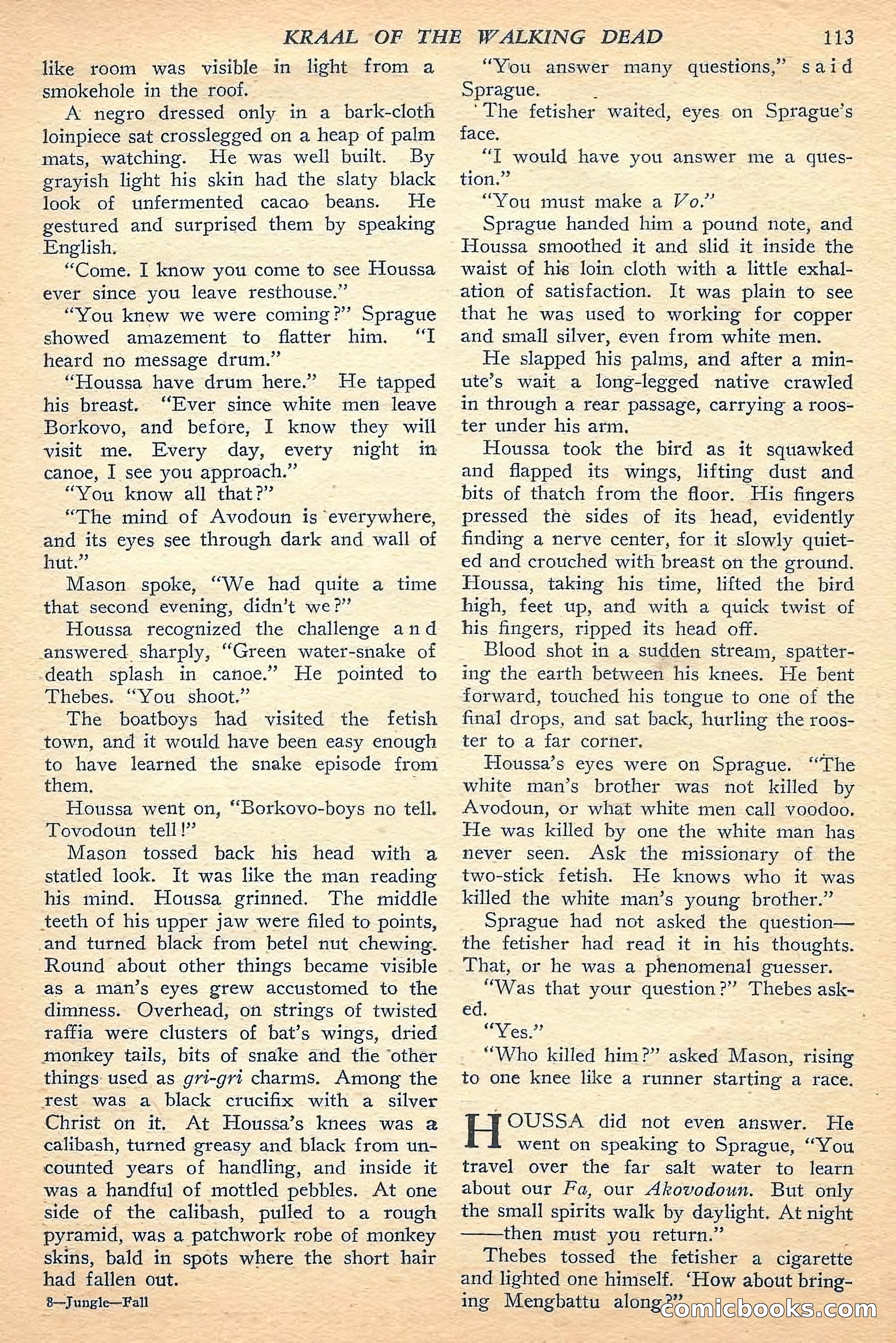 Jungle Stories, Fall 1948 — page 115 of 132