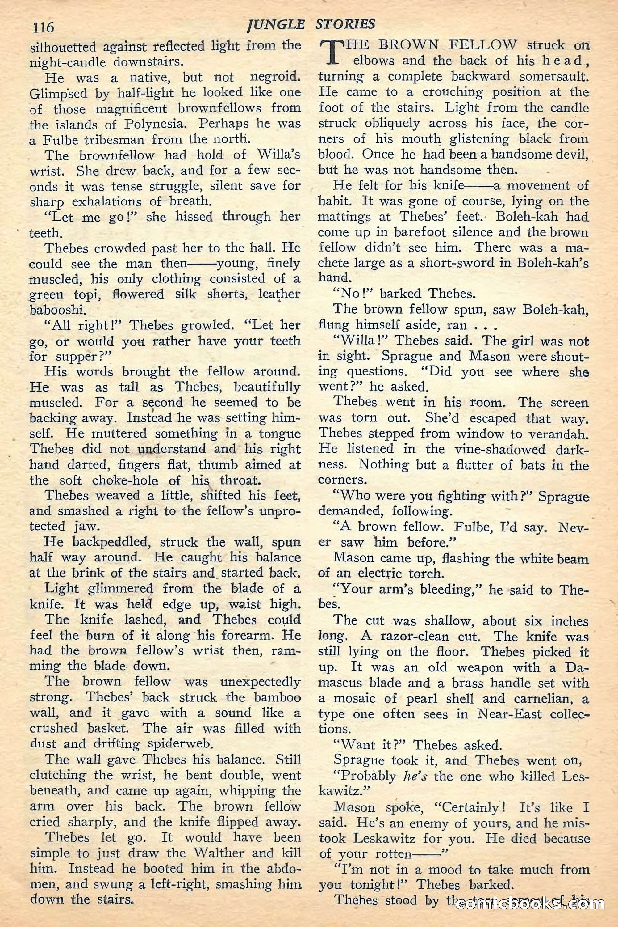 Jungle Stories, Fall 1948 — page 118 of 132