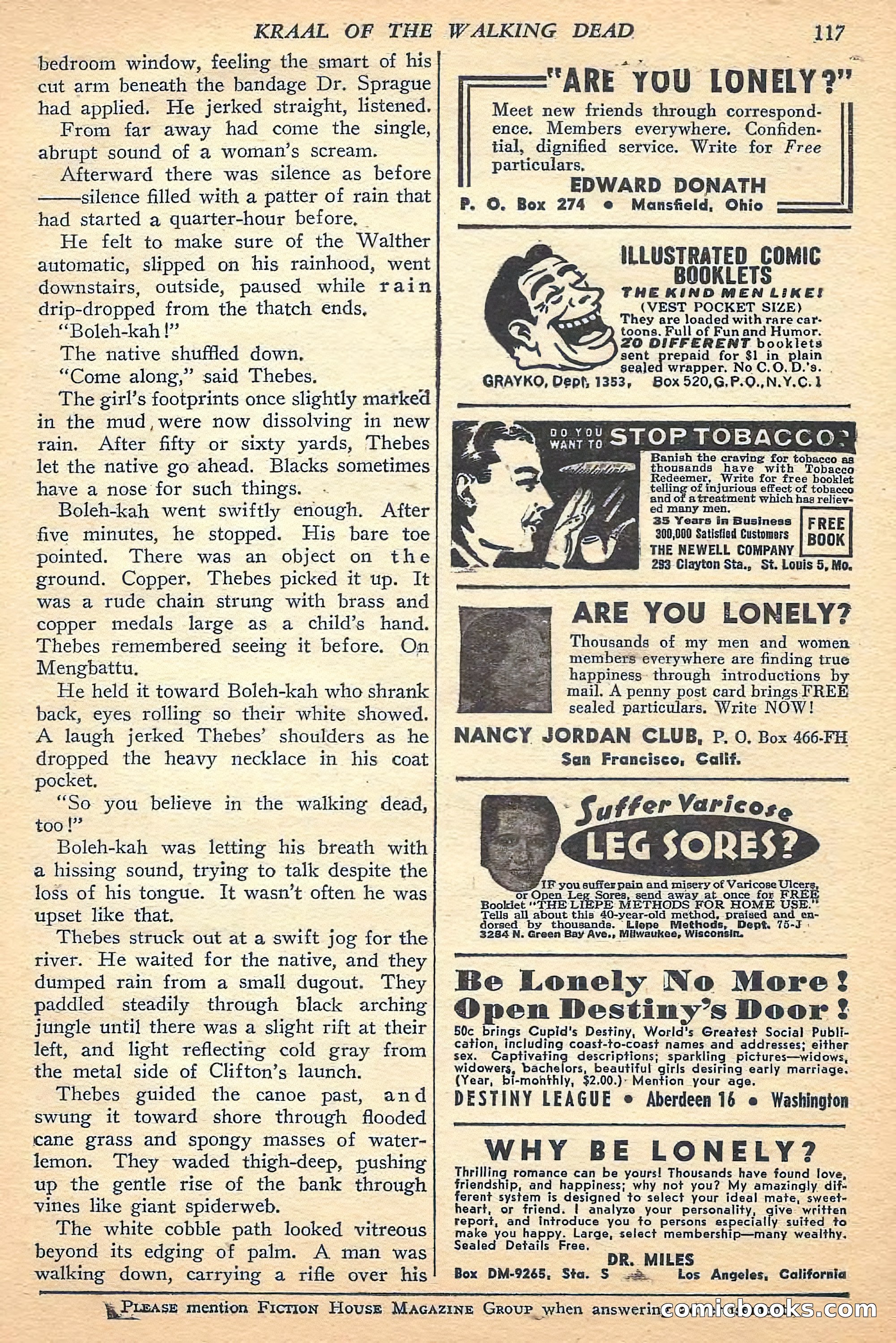Jungle Stories, Fall 1948 — page 119 of 132