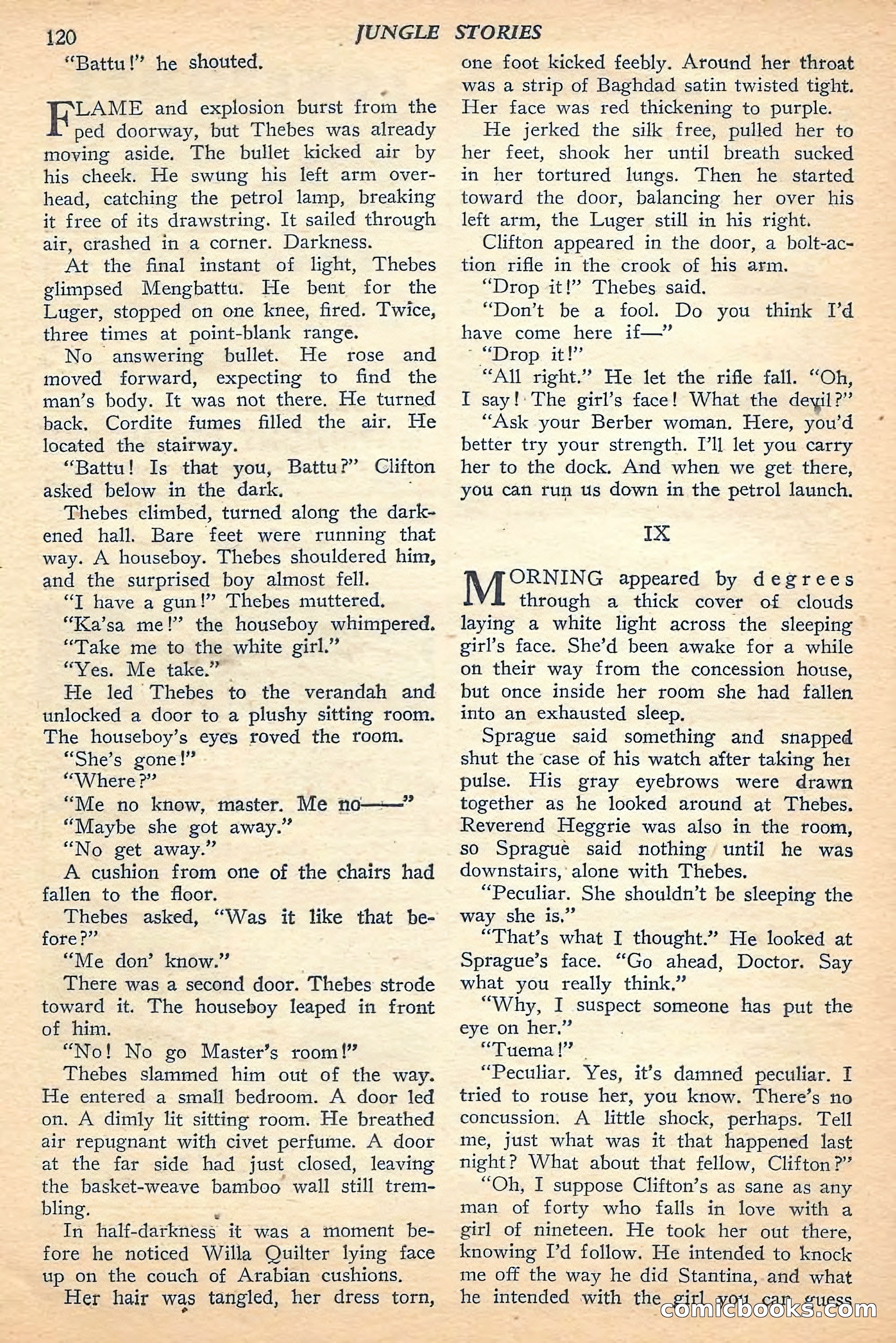 Jungle Stories, Fall 1948 — page 122 of 132