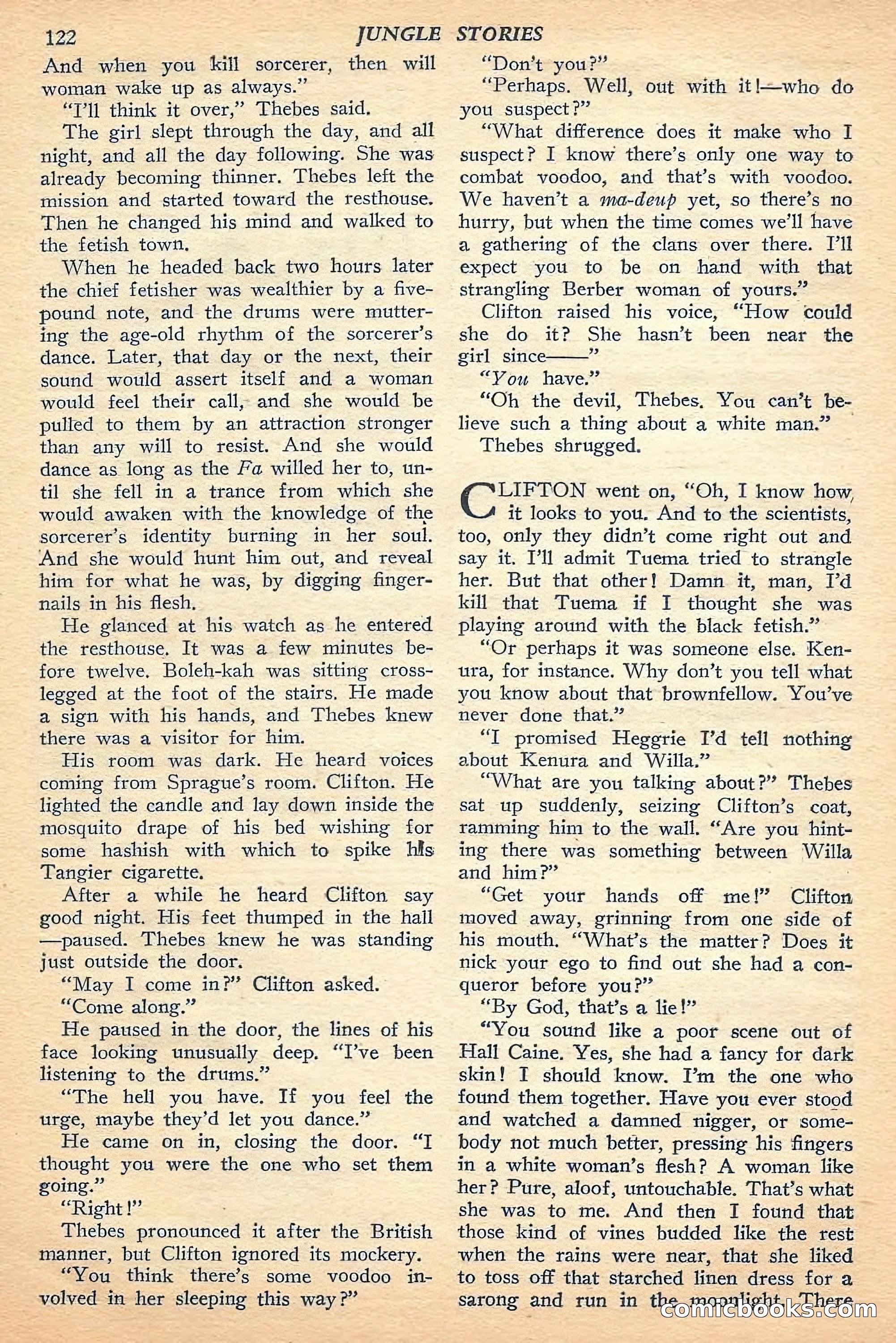 Jungle Stories, Fall 1948 — page 124 of 132