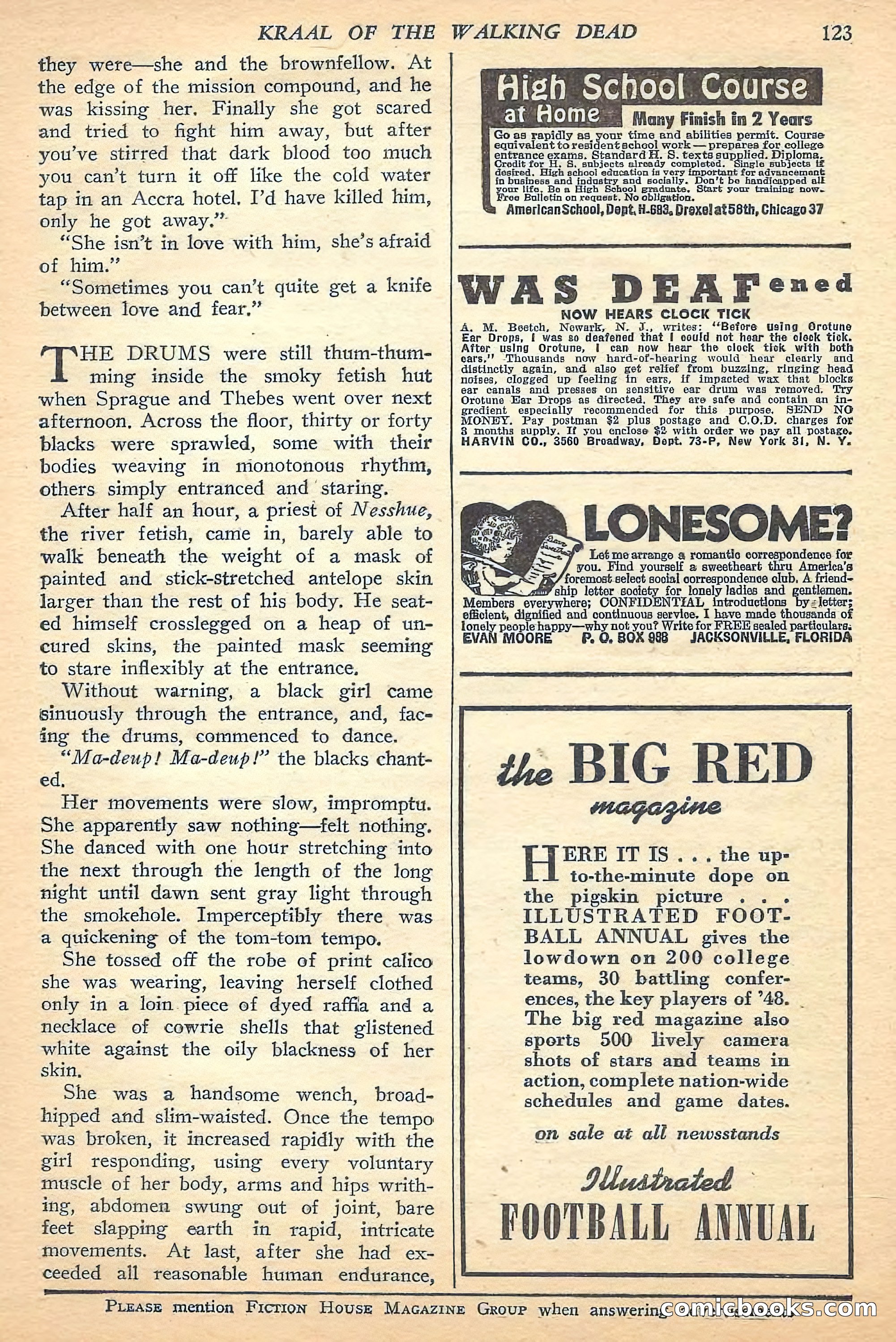 Jungle Stories, Fall 1948 — page 125 of 132