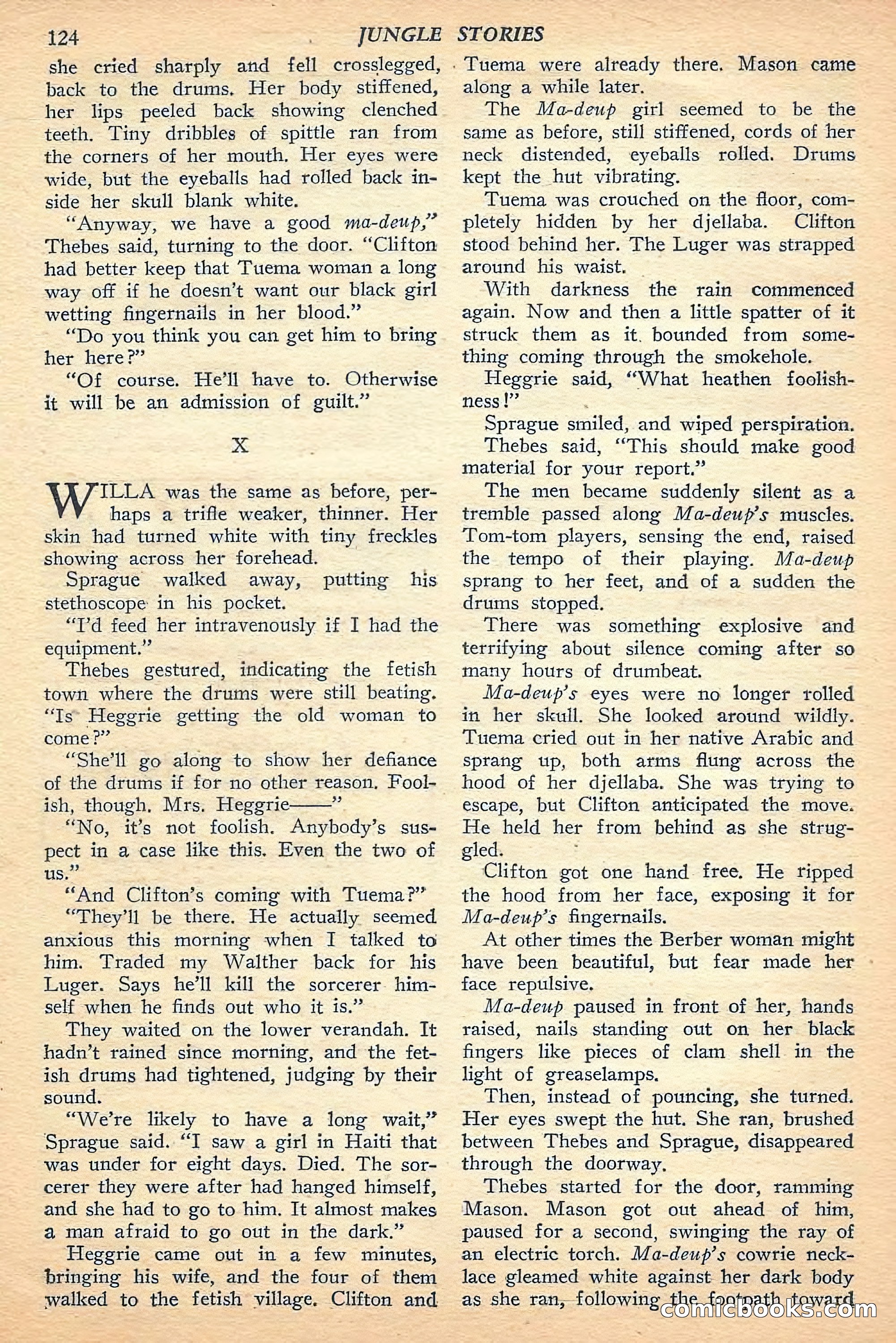 Jungle Stories, Fall 1948 — page 126 of 132