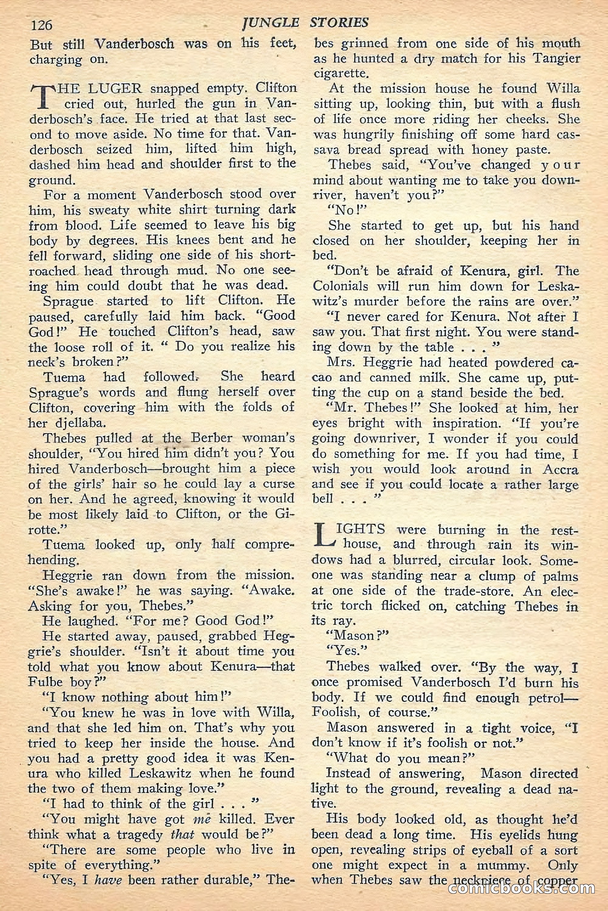 Jungle Stories, Fall 1948 — page 128 of 132