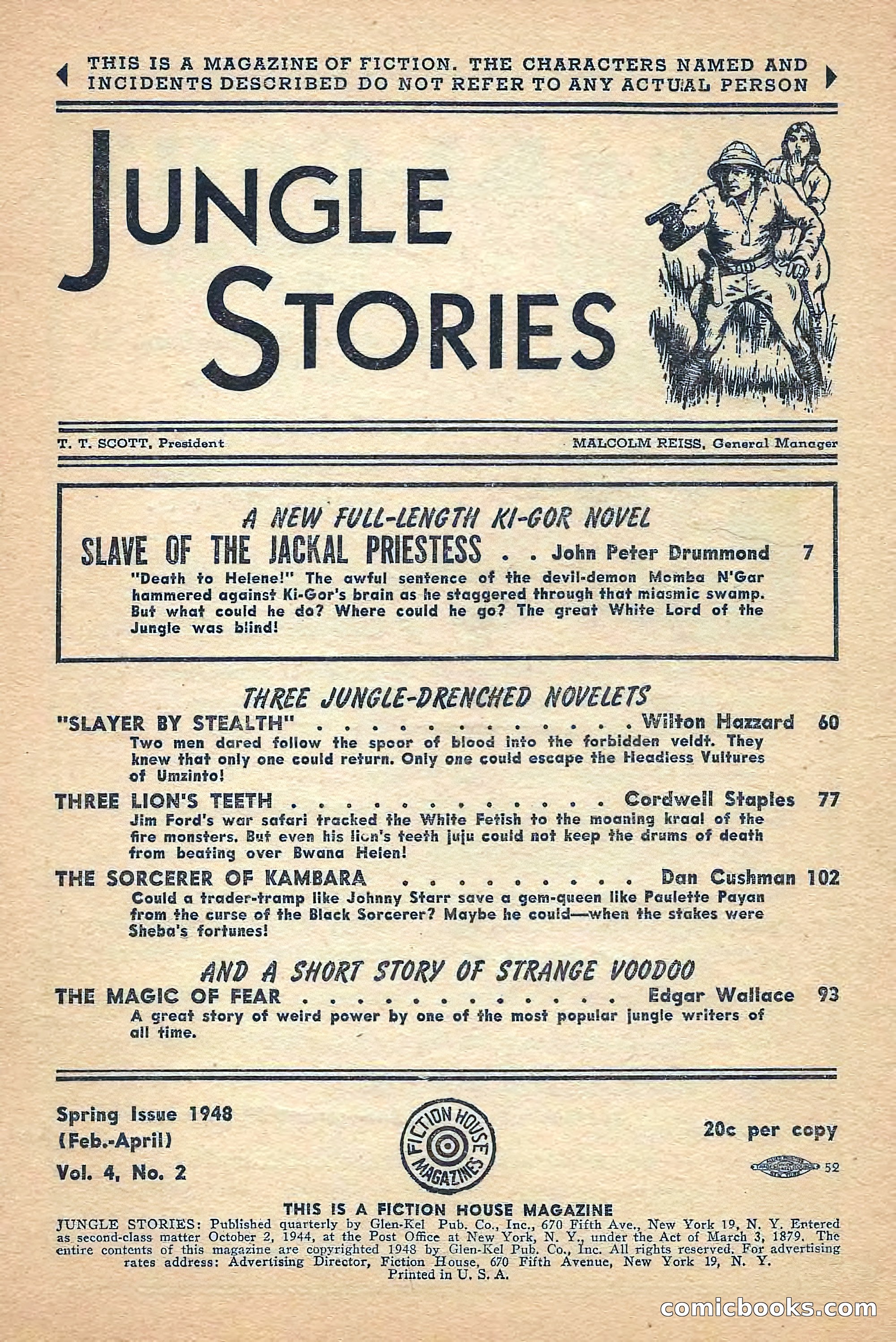 Jungle Stories, Spring 1948 — page 3 of 132