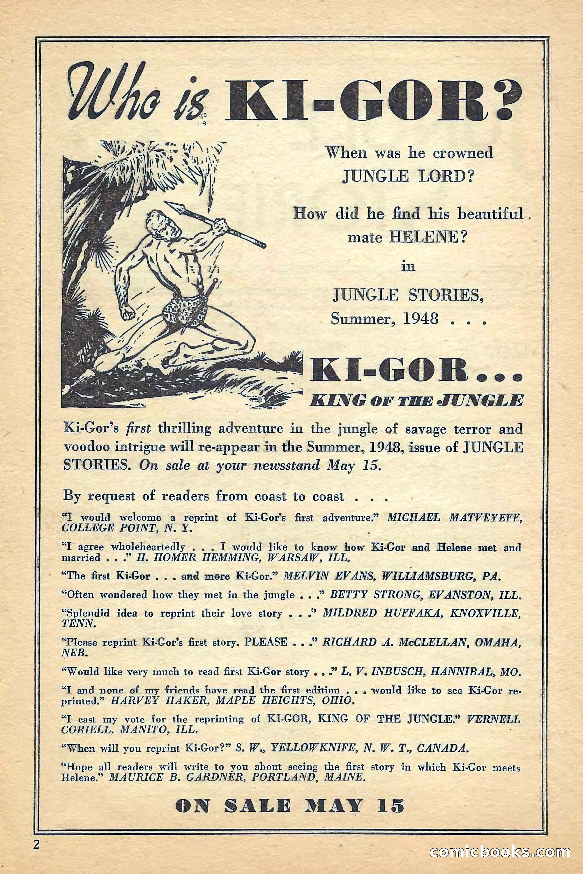 Jungle Stories, Spring 1948 — page 4 of 132