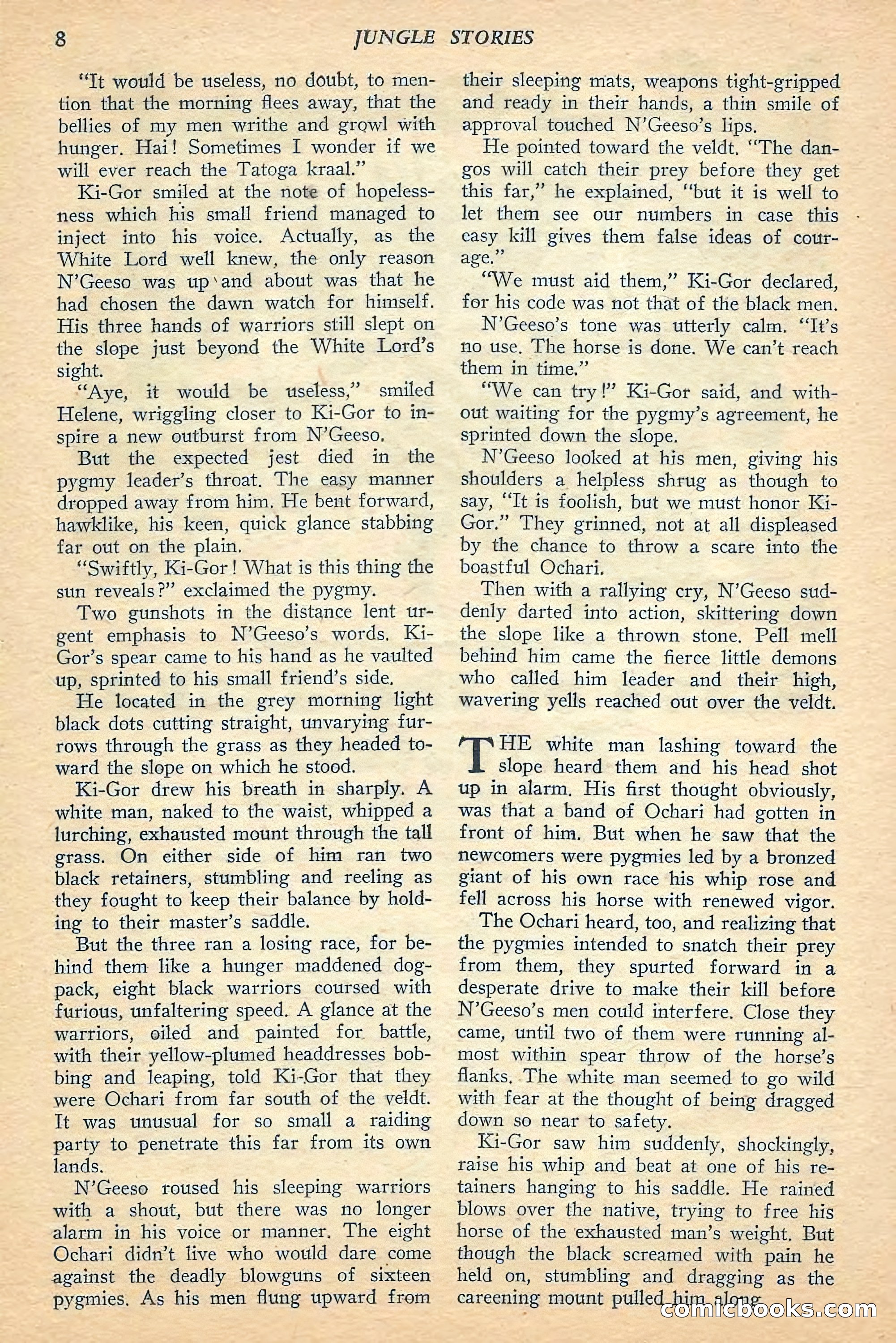 Jungle Stories, Spring 1948 — page 10 of 132