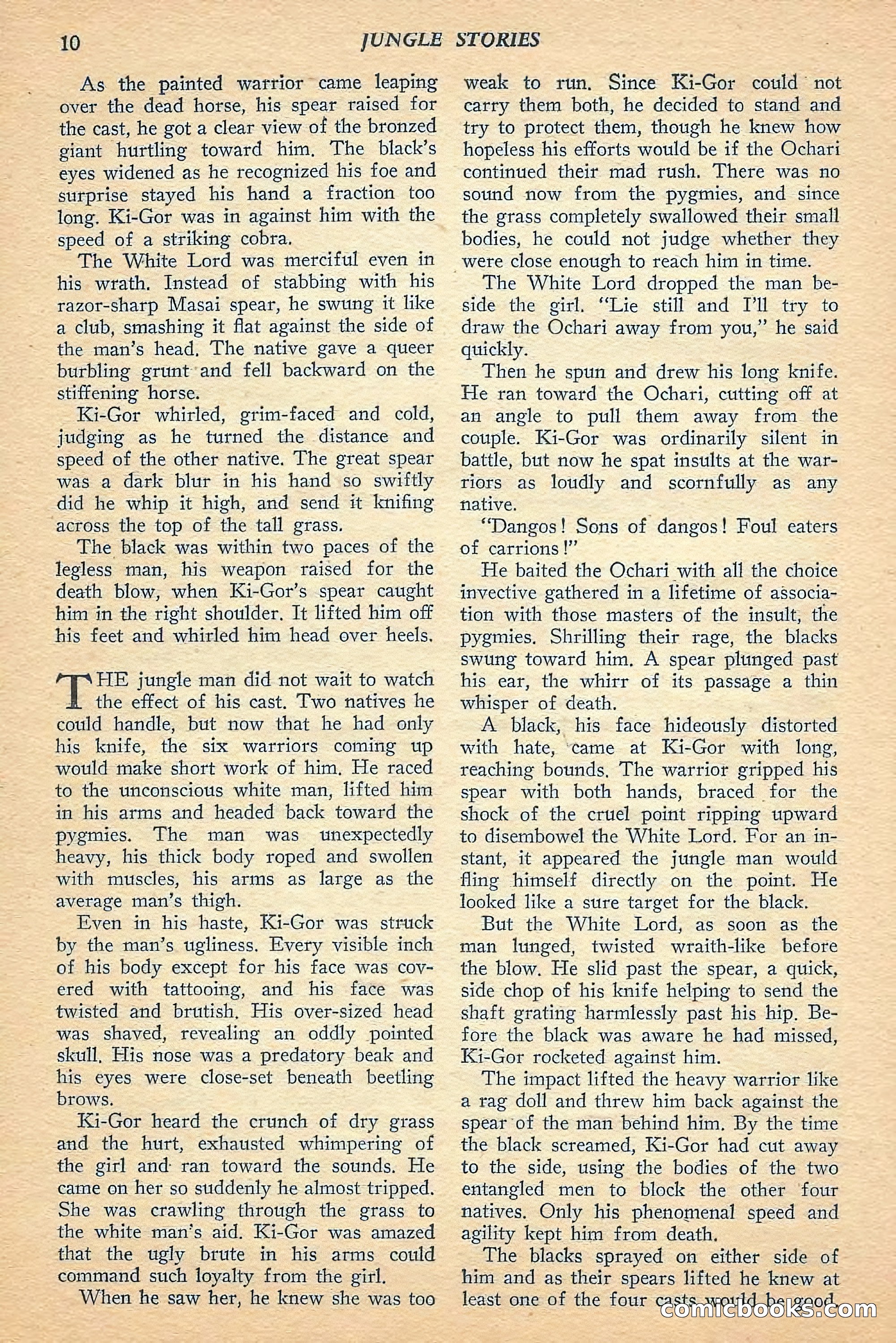 Jungle Stories, Spring 1948 — page 12 of 132