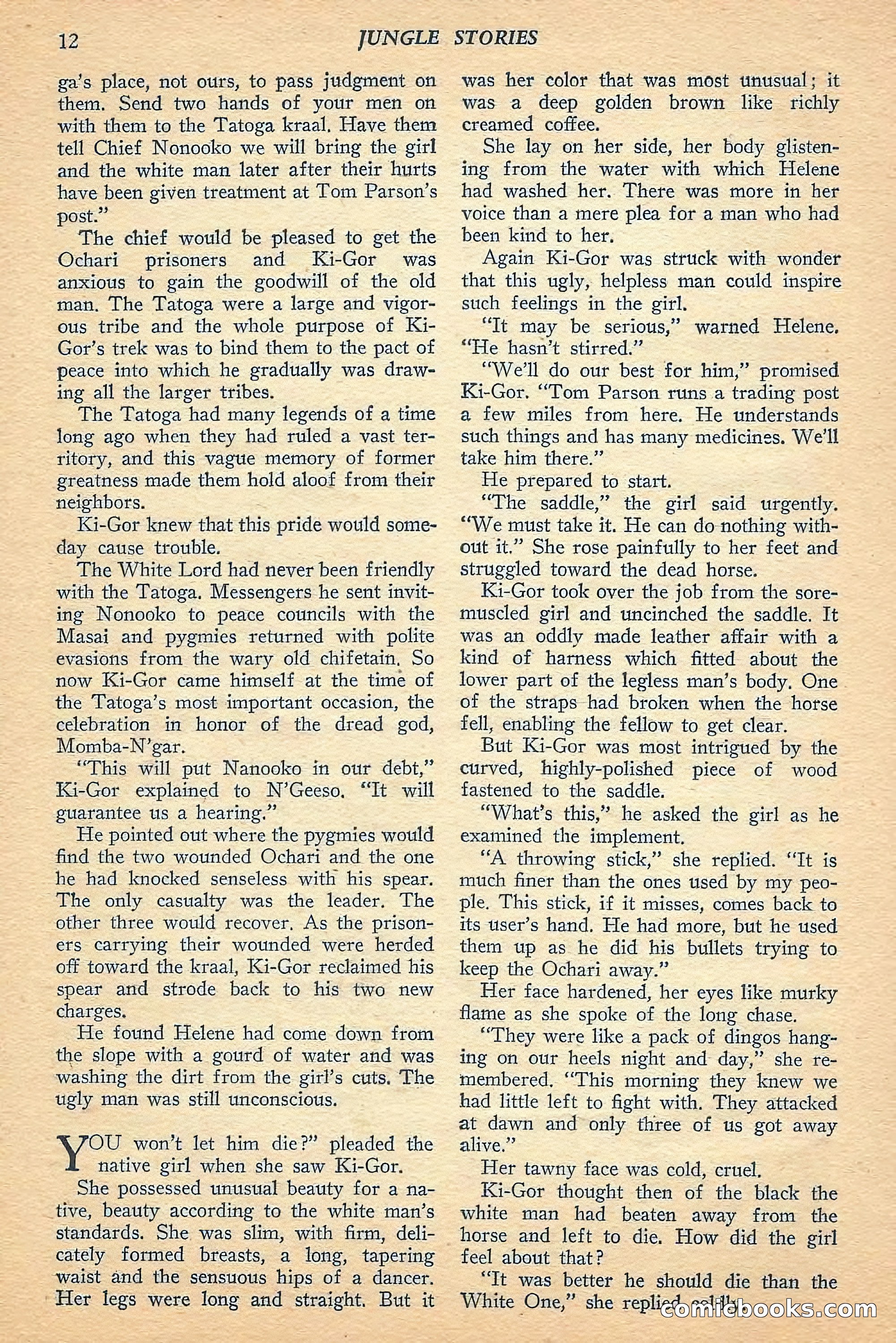 Jungle Stories, Spring 1948 — page 14 of 132