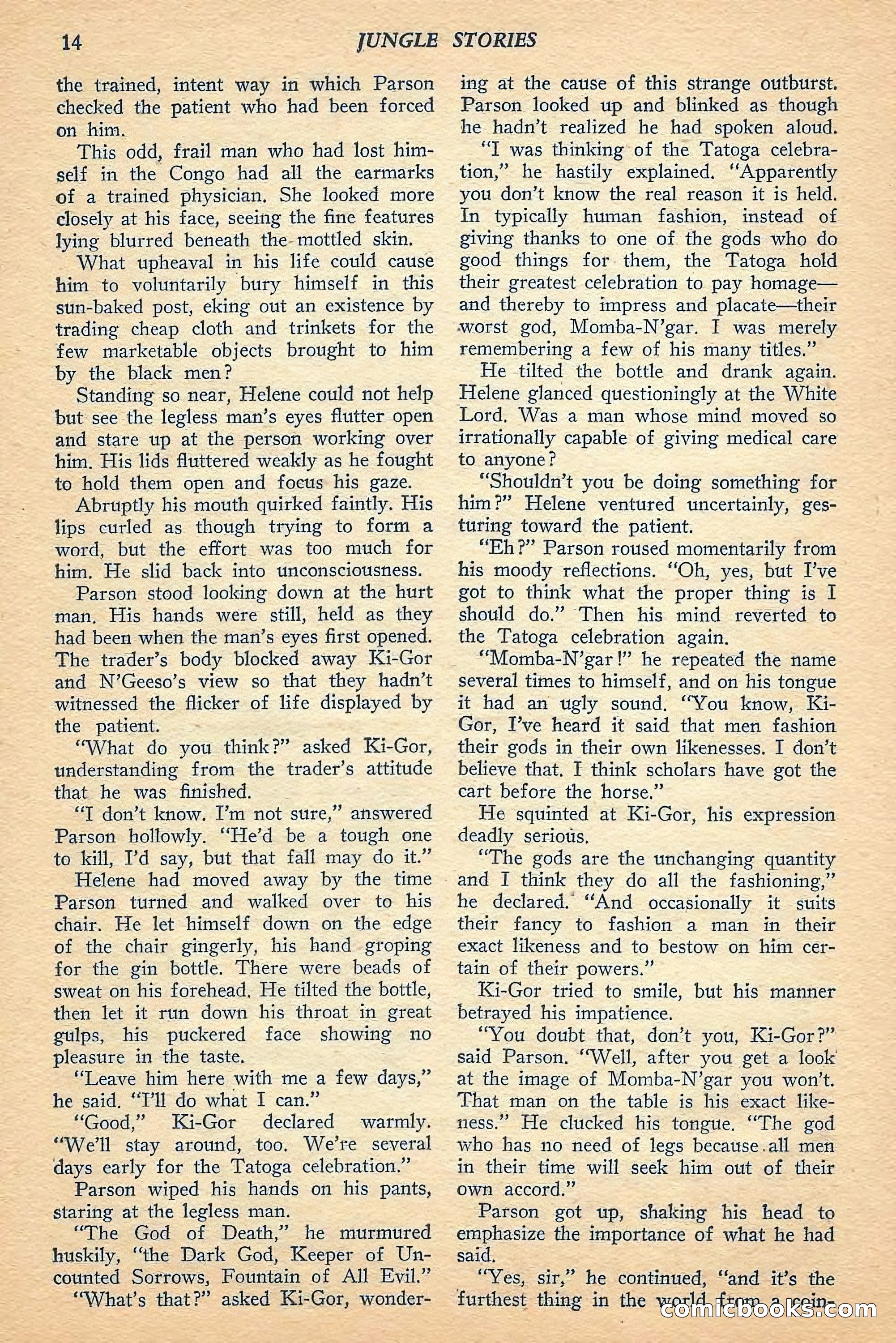 Jungle Stories, Spring 1948 — page 16 of 132