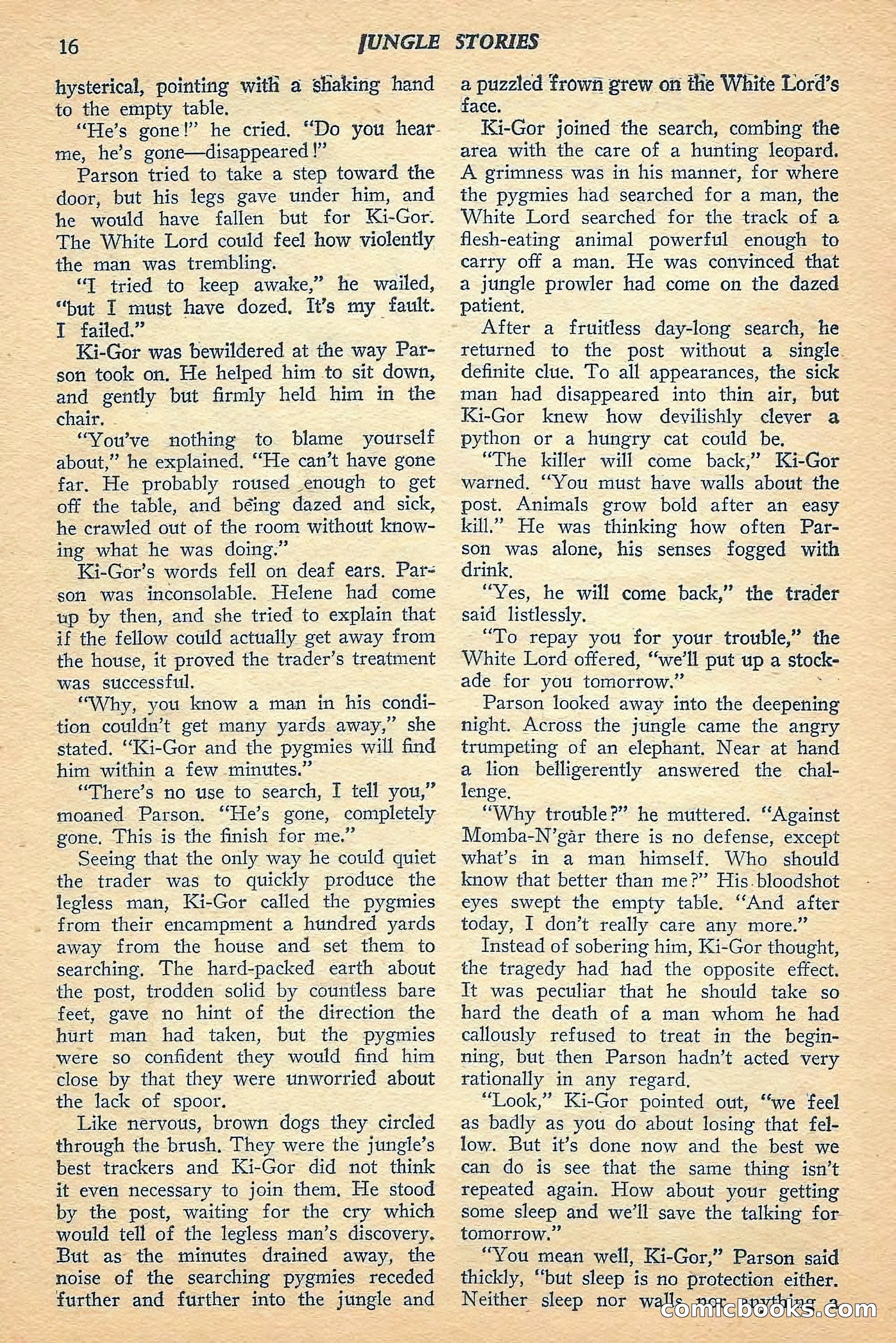 Jungle Stories, Spring 1948 — page 18 of 132