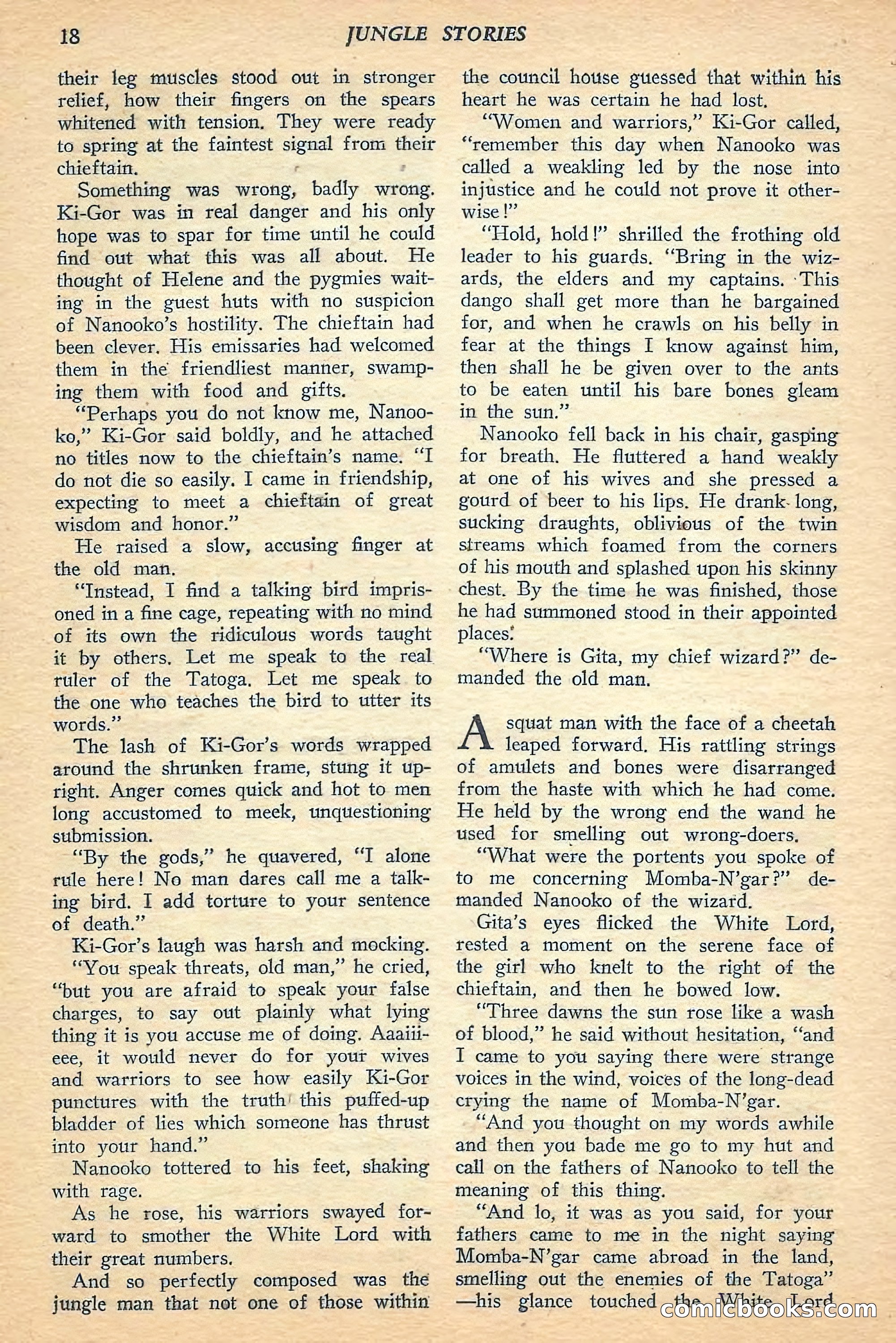 Jungle Stories, Spring 1948 — page 20 of 132