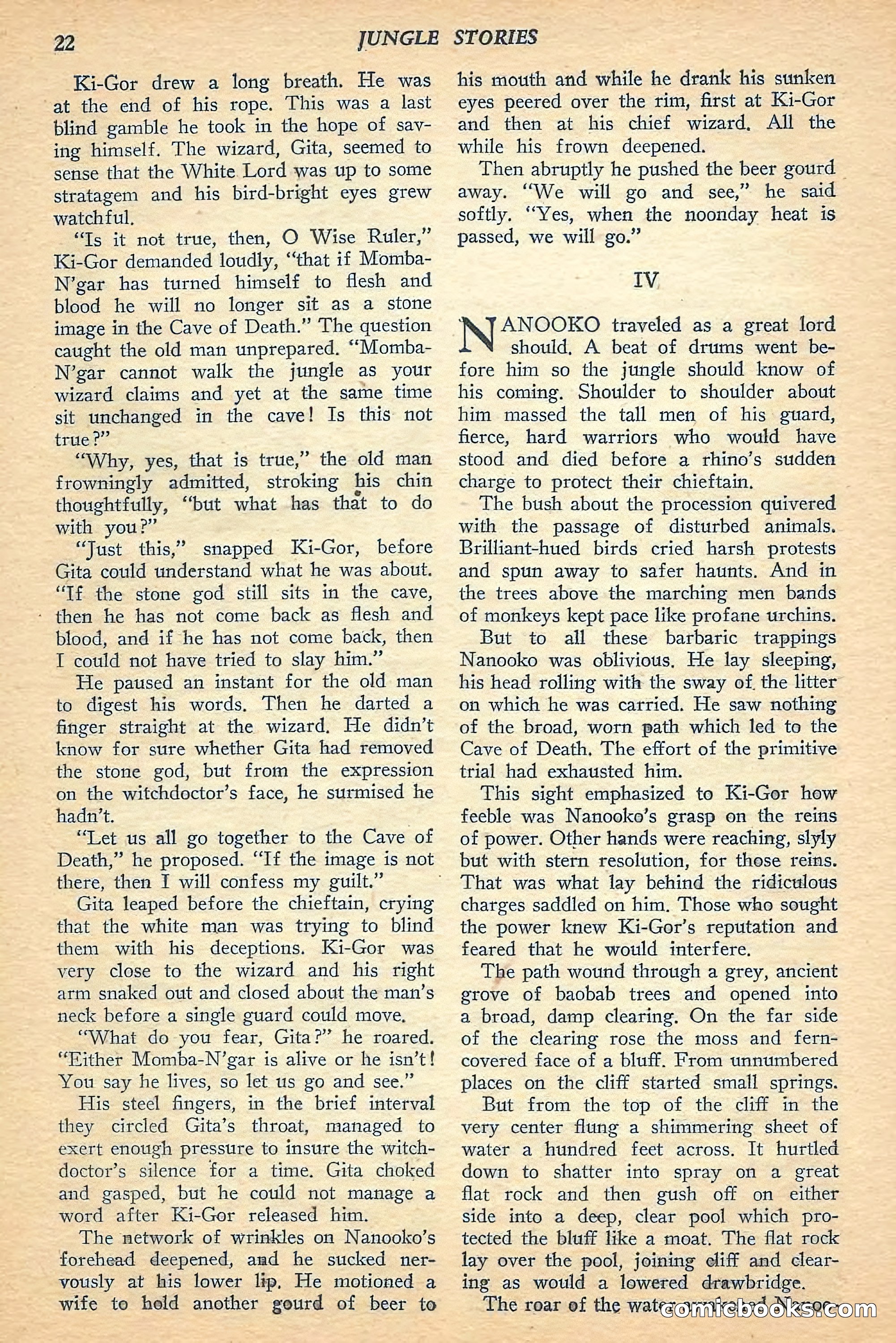 Jungle Stories, Spring 1948 — page 24 of 132