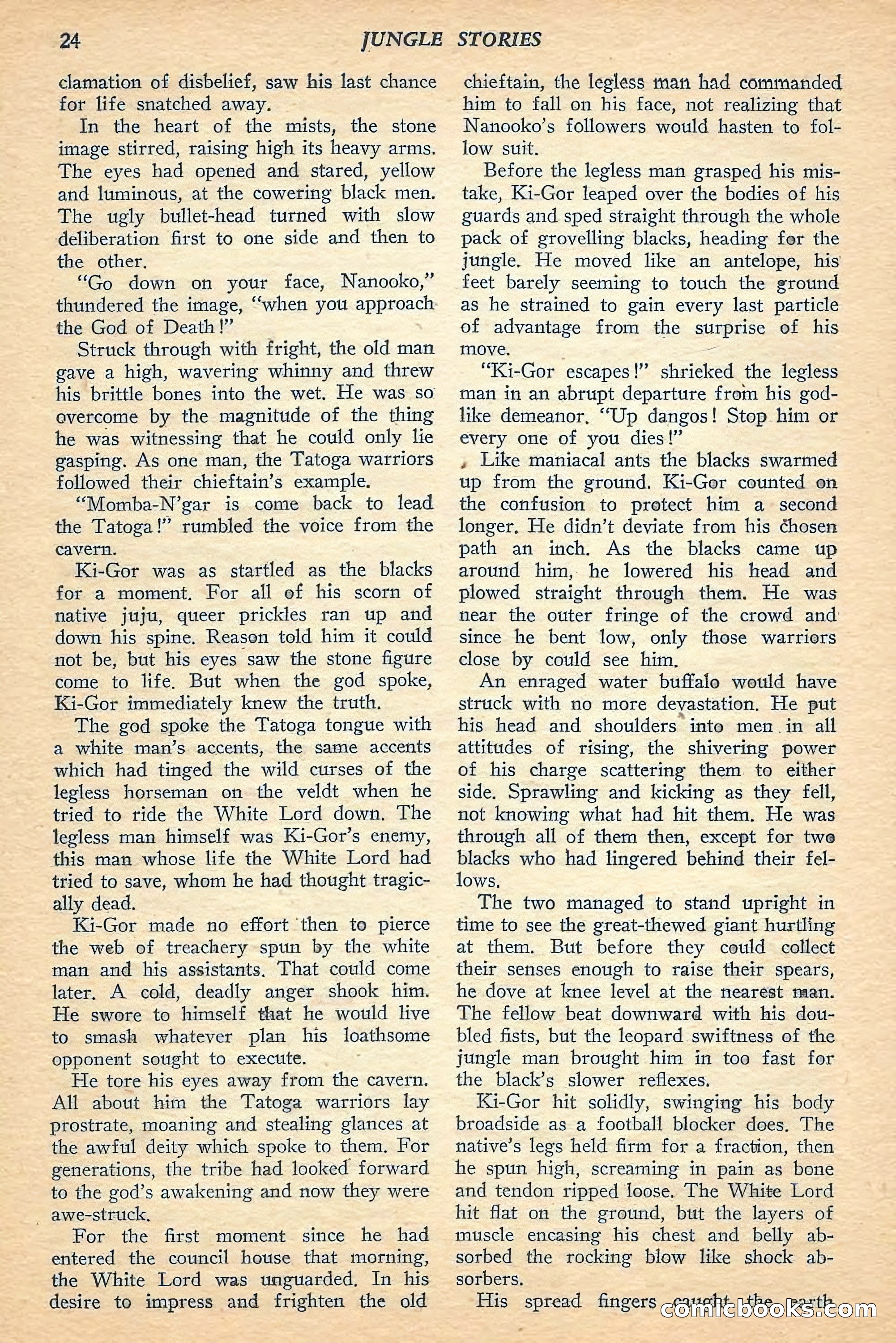 Jungle Stories, Spring 1948 — page 26 of 132