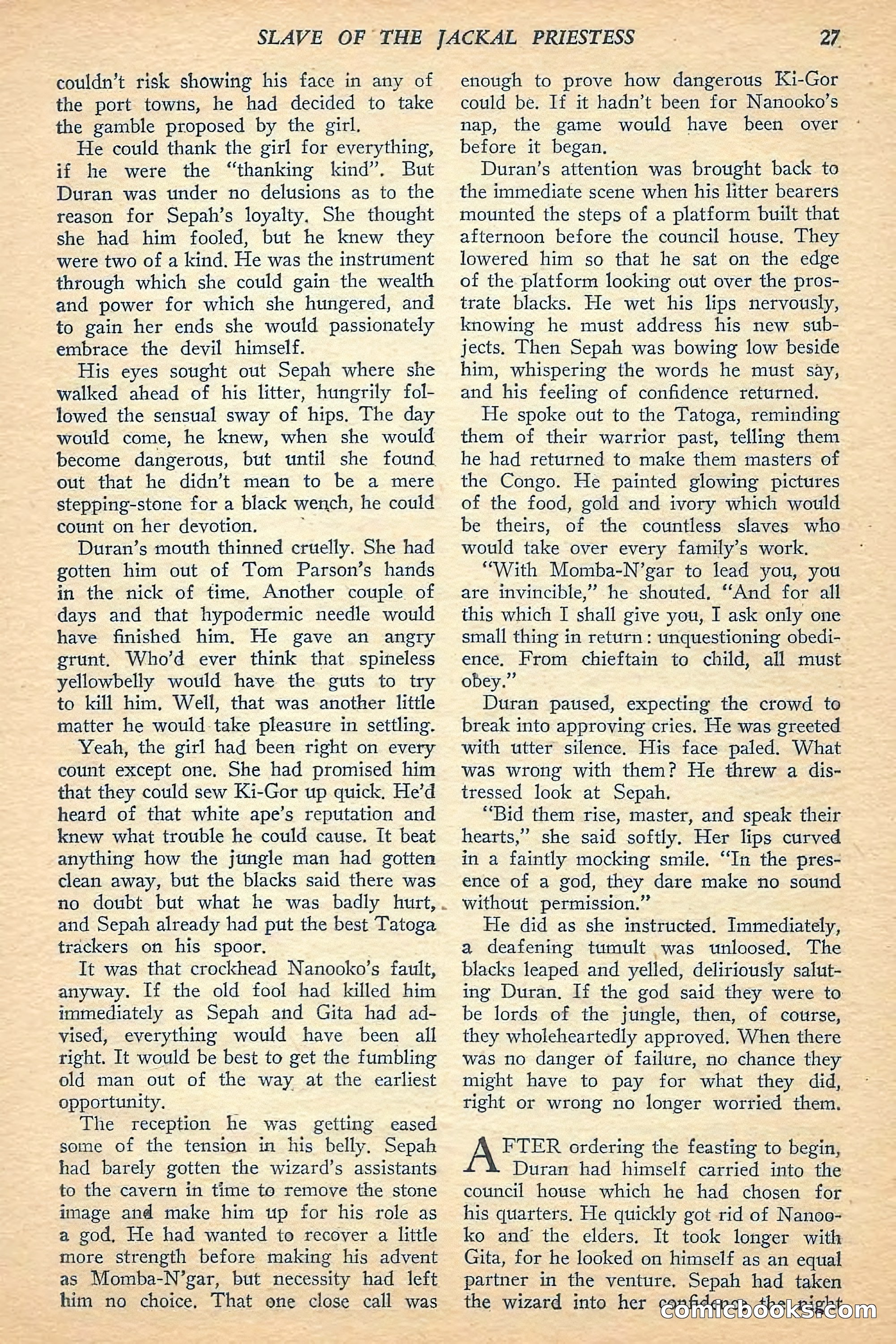 Jungle Stories, Spring 1948 — page 29 of 132