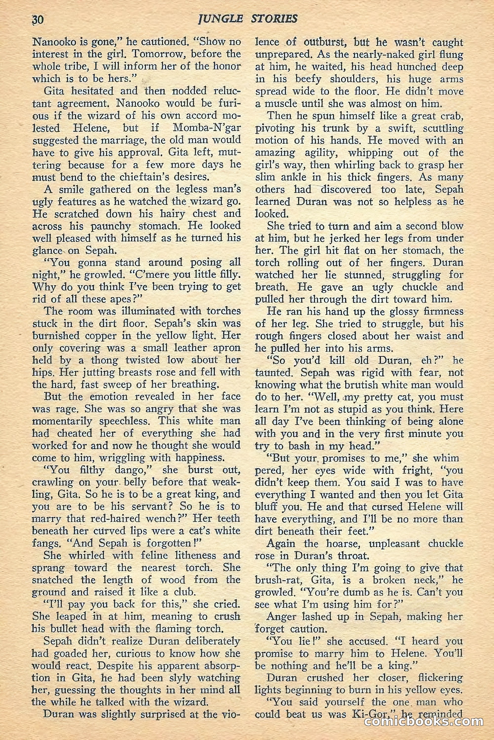 Jungle Stories, Spring 1948 — page 32 of 132