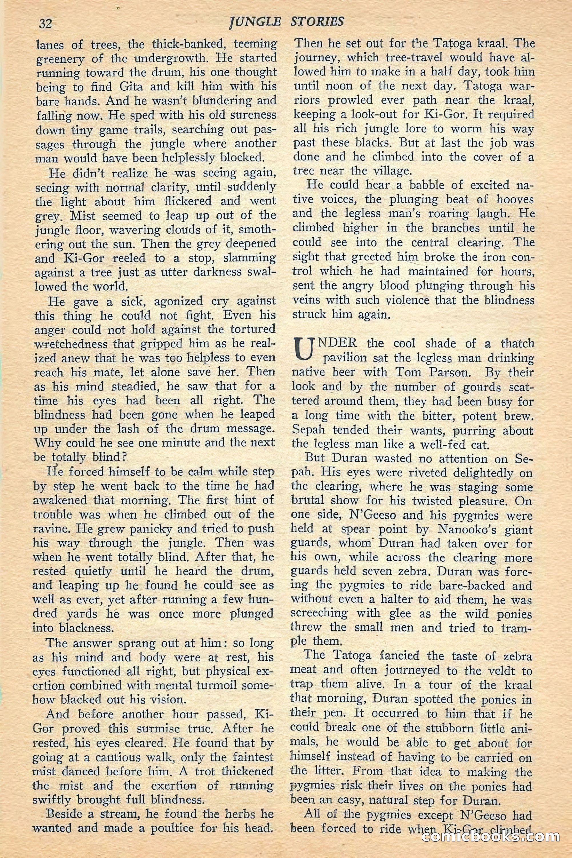 Jungle Stories, Spring 1948 — page 34 of 132