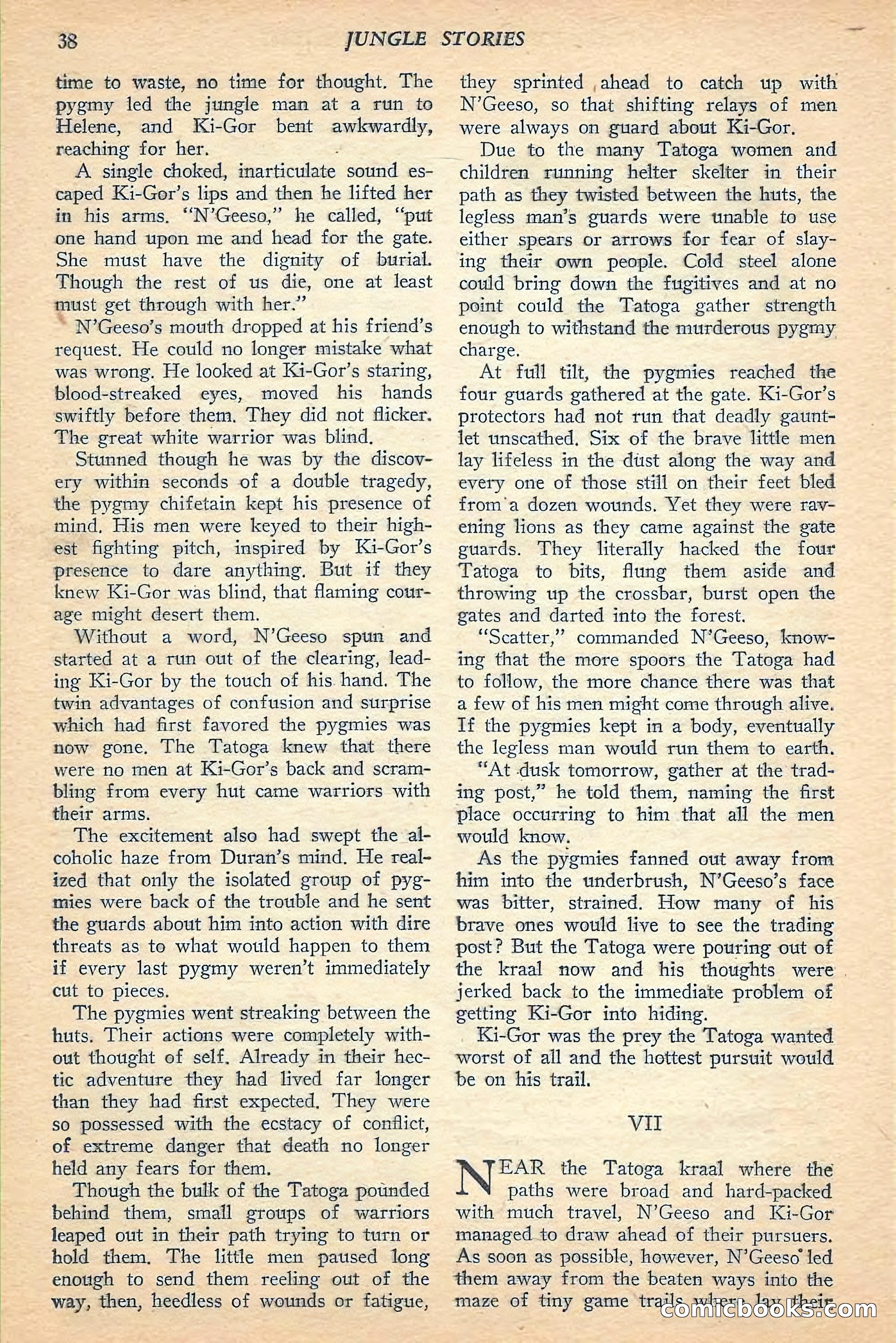 Jungle Stories, Spring 1948 — page 40 of 132