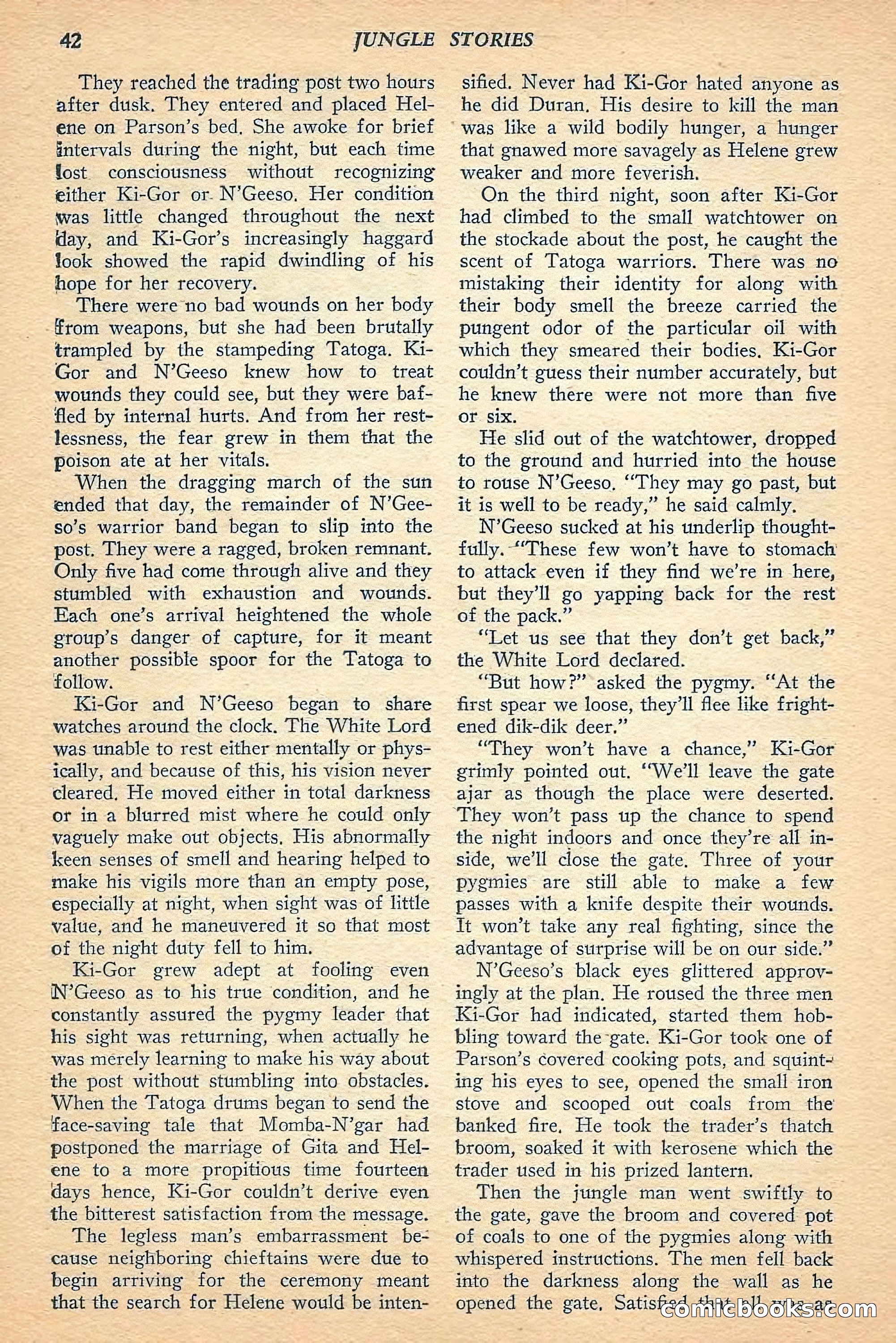 Jungle Stories, Spring 1948 — page 44 of 132