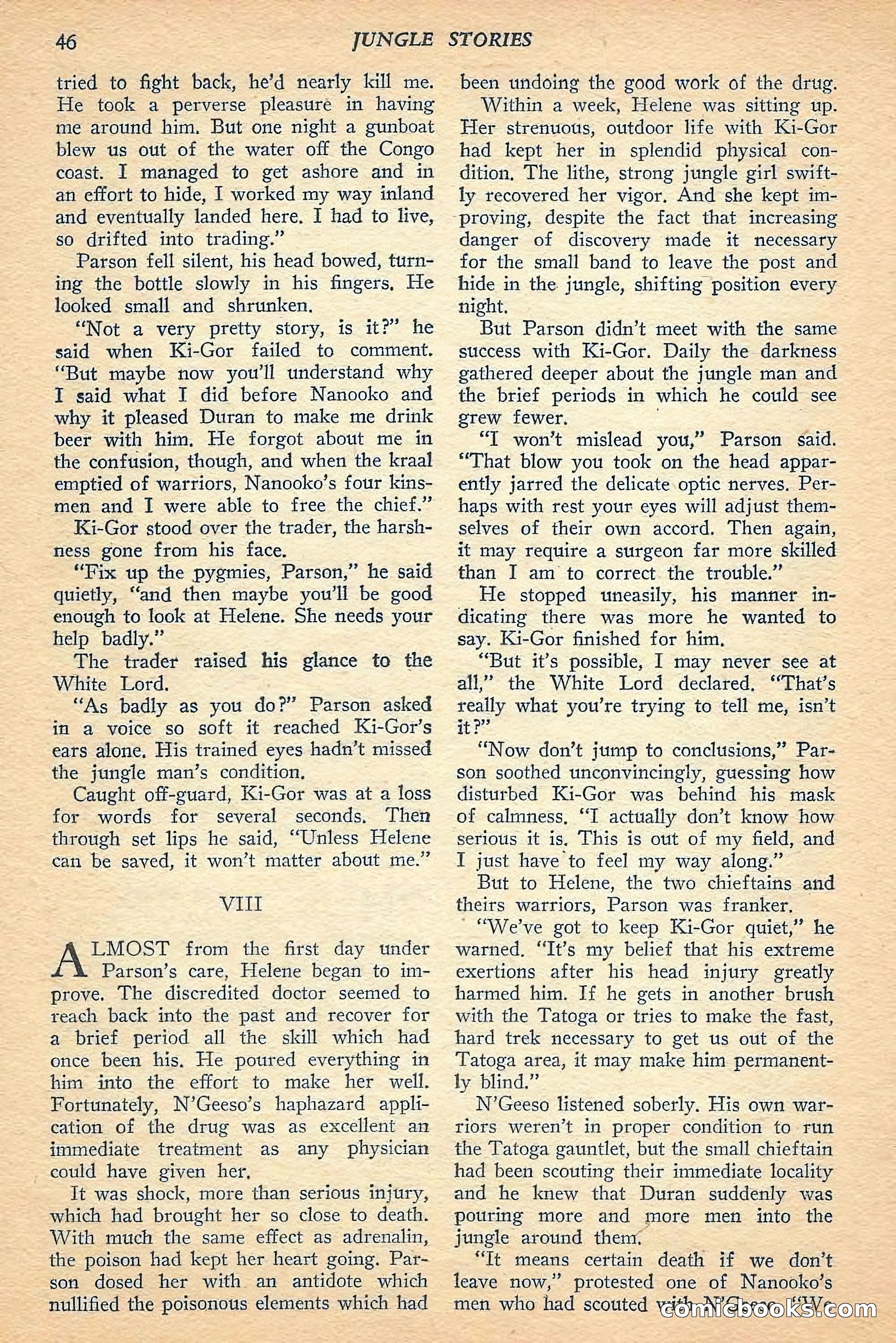 Jungle Stories, Spring 1948 — page 48 of 132