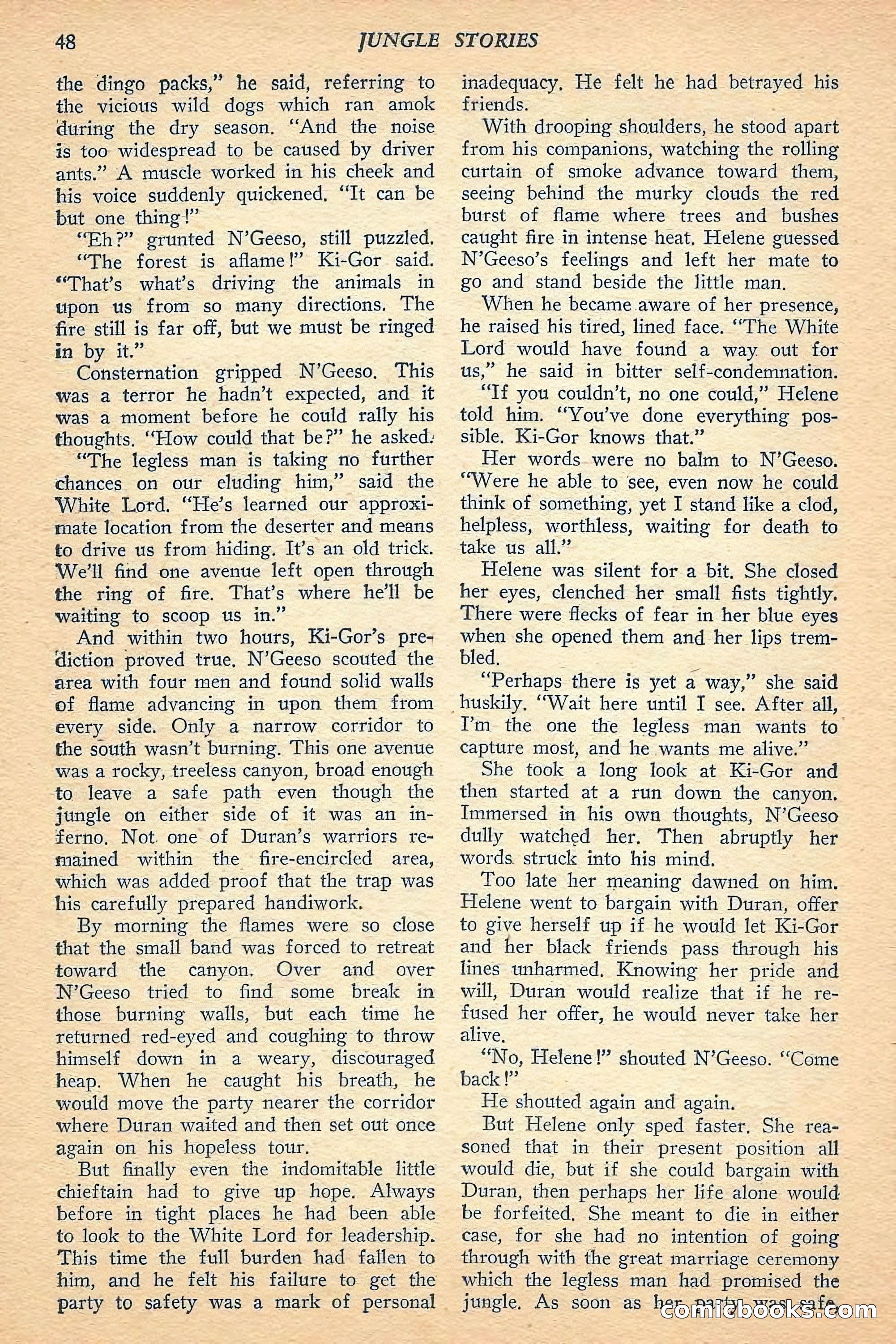 Jungle Stories, Spring 1948 — page 50 of 132