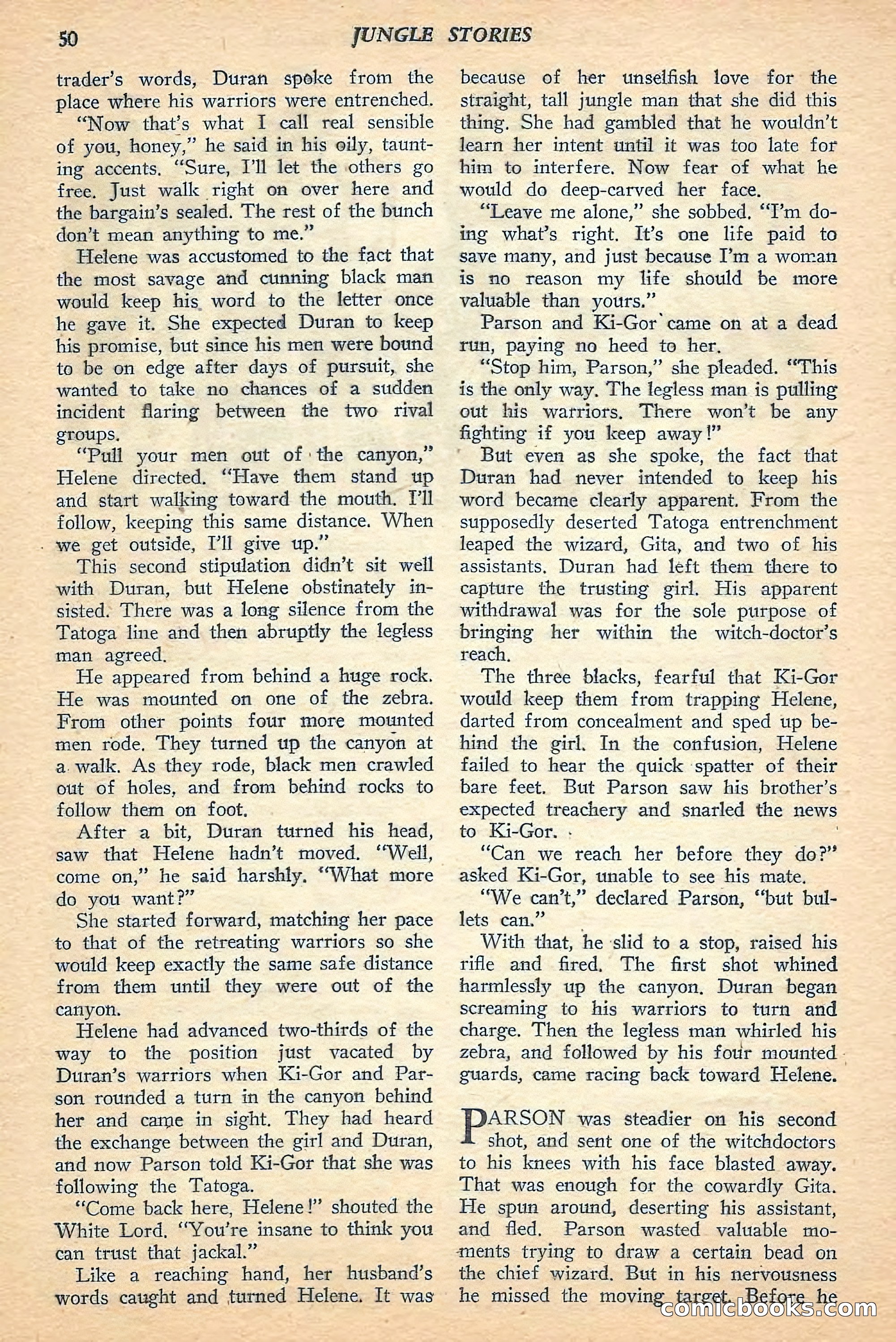 Jungle Stories, Spring 1948 — page 52 of 132