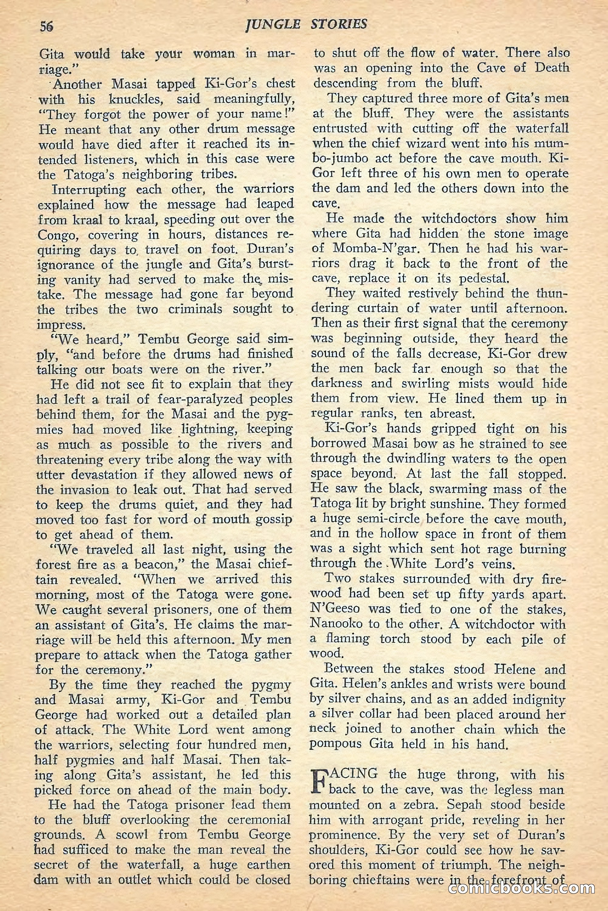 Jungle Stories, Spring 1948 — page 58 of 132