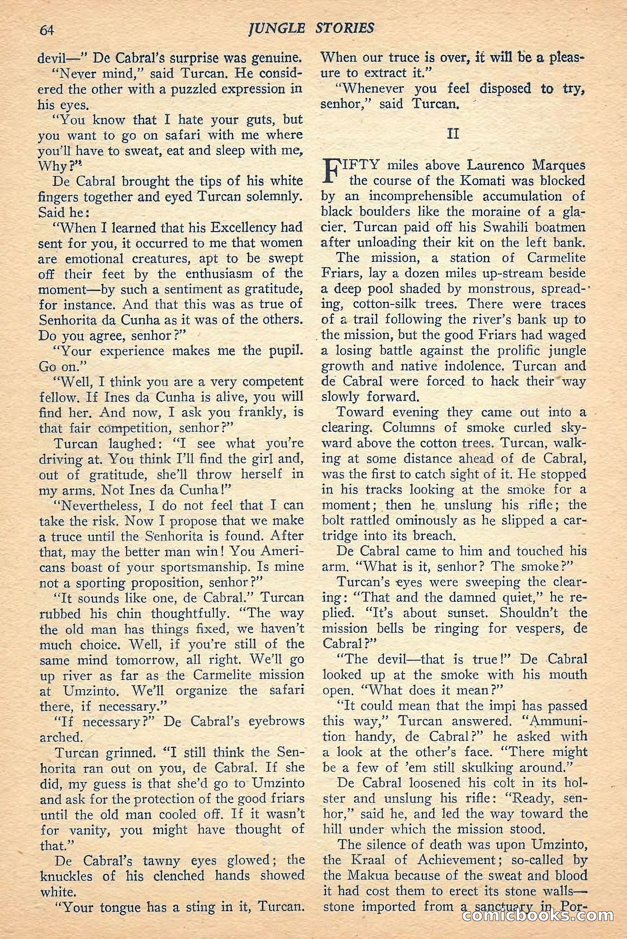 Jungle Stories, Spring 1948 — page 66 of 132