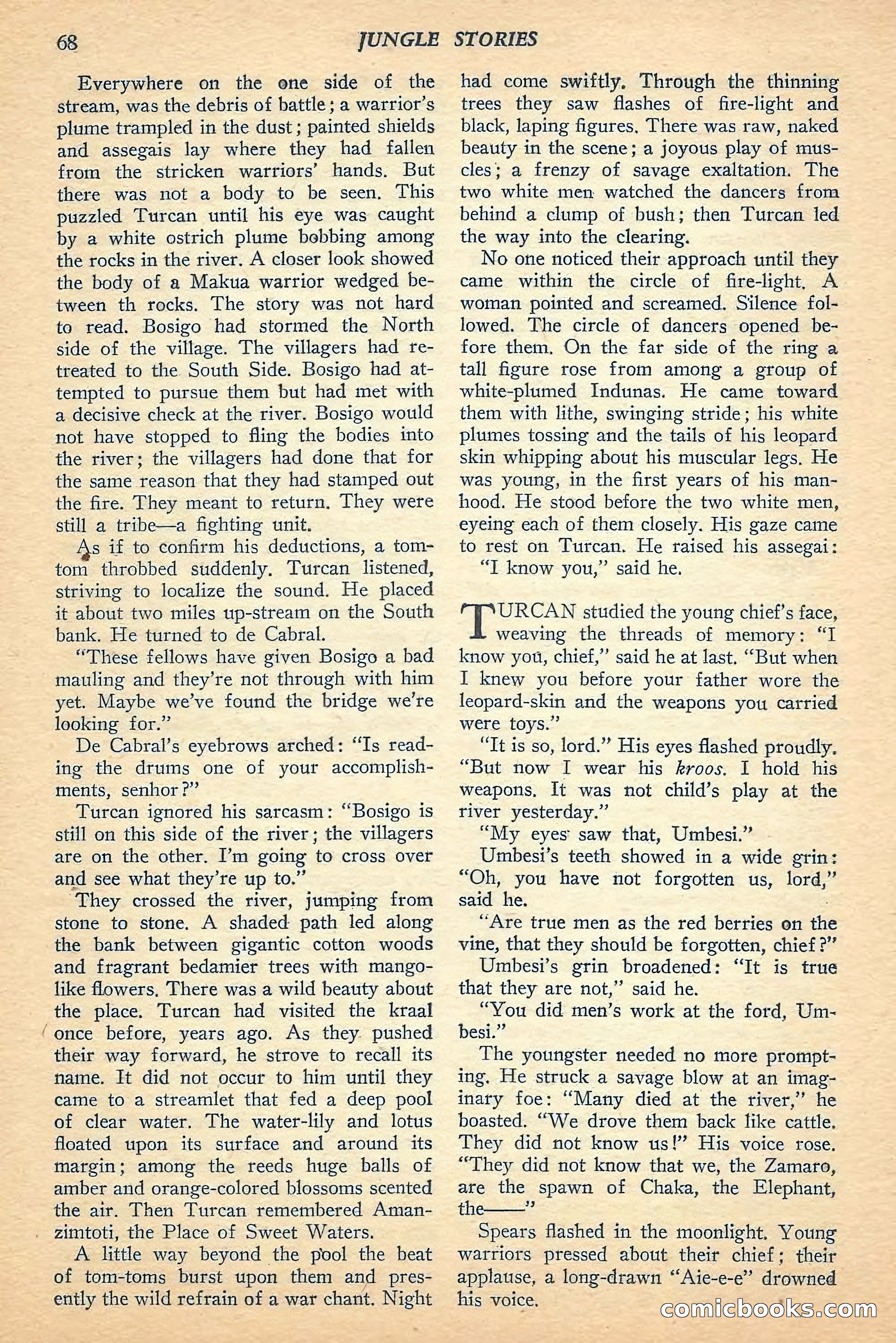 Jungle Stories, Spring 1948 — page 70 of 132