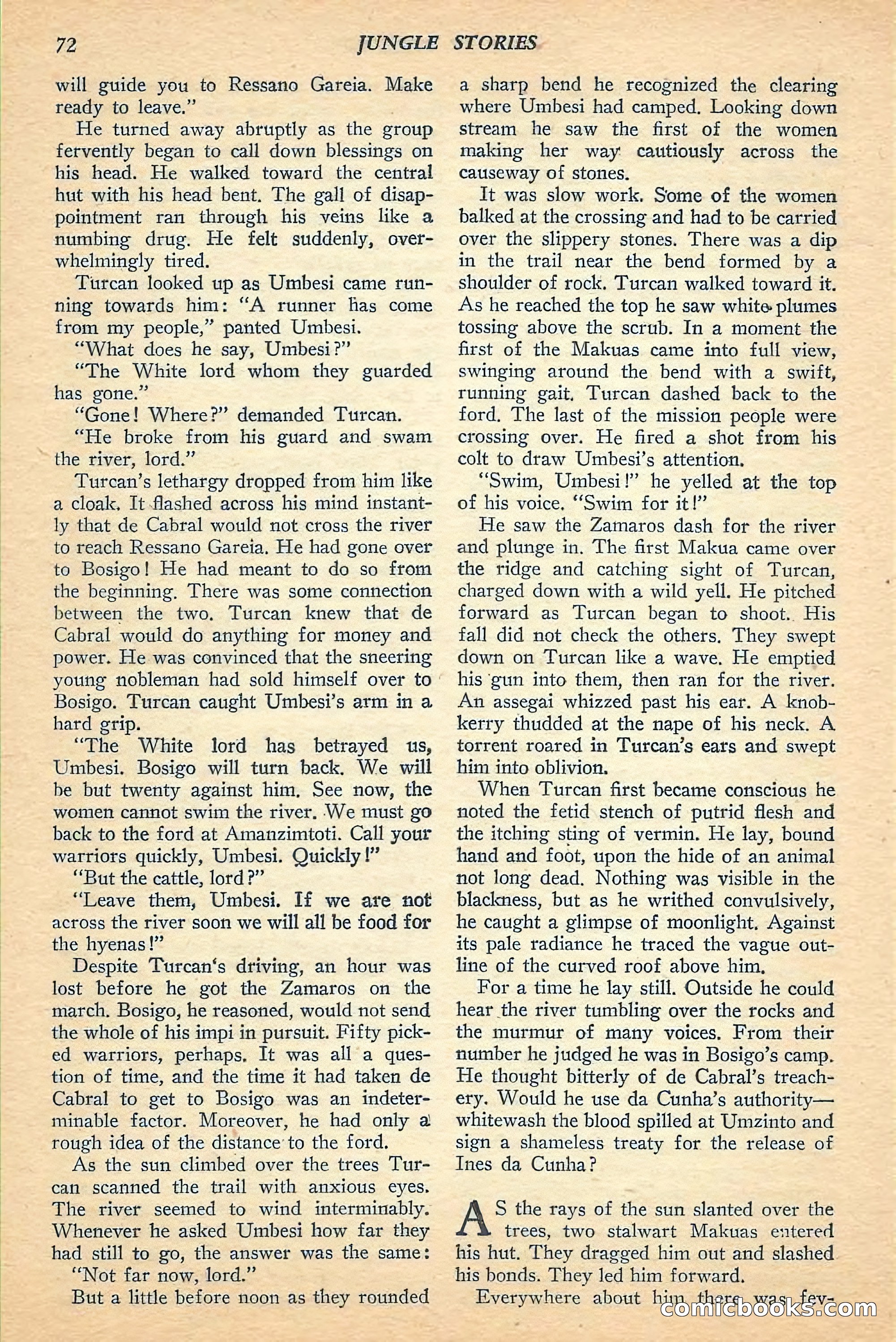 Jungle Stories, Spring 1948 — page 74 of 132