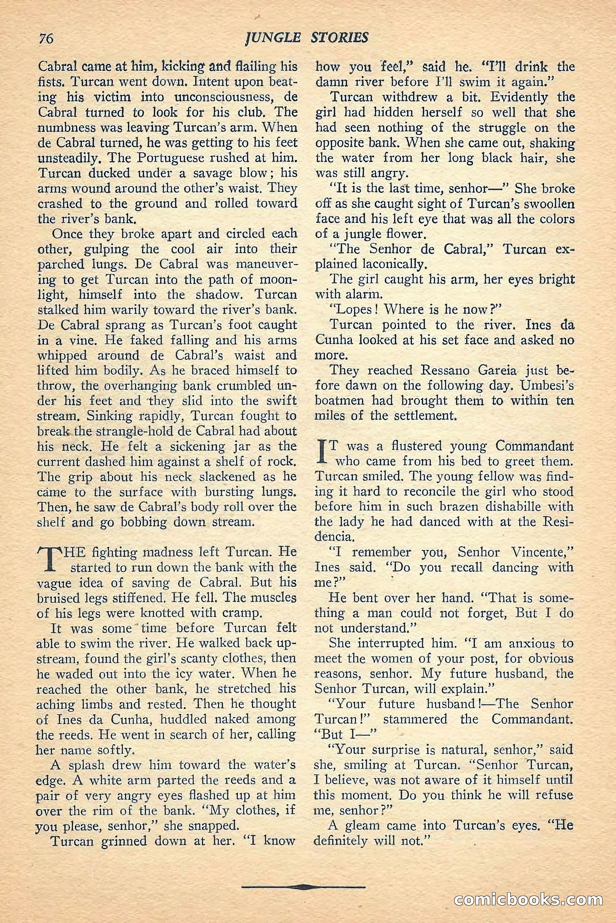 Jungle Stories, Spring 1948 — page 78 of 132