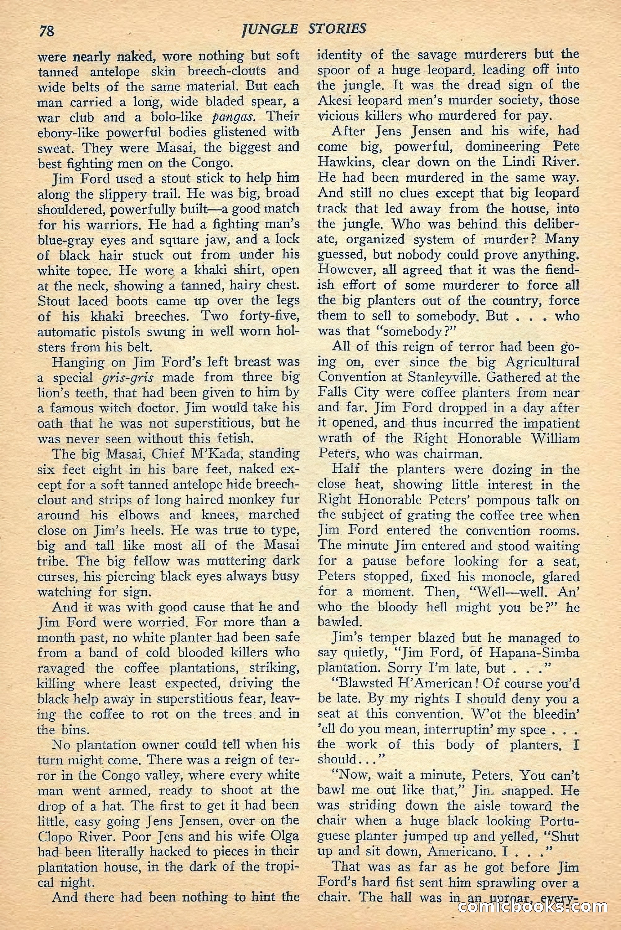 Jungle Stories, Spring 1948 — page 80 of 132