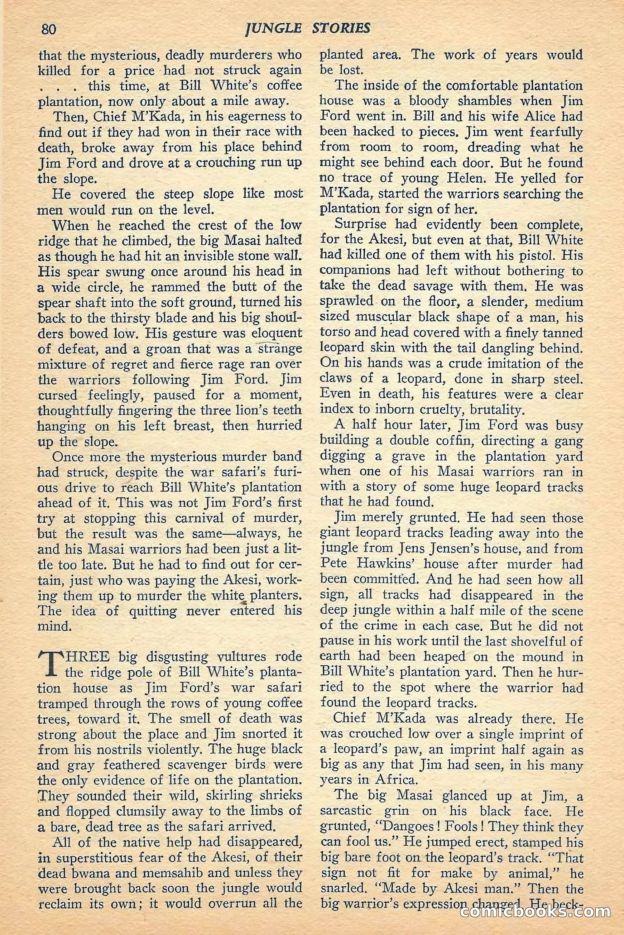 Jungle Stories, Spring 1948 — page 82 of 132