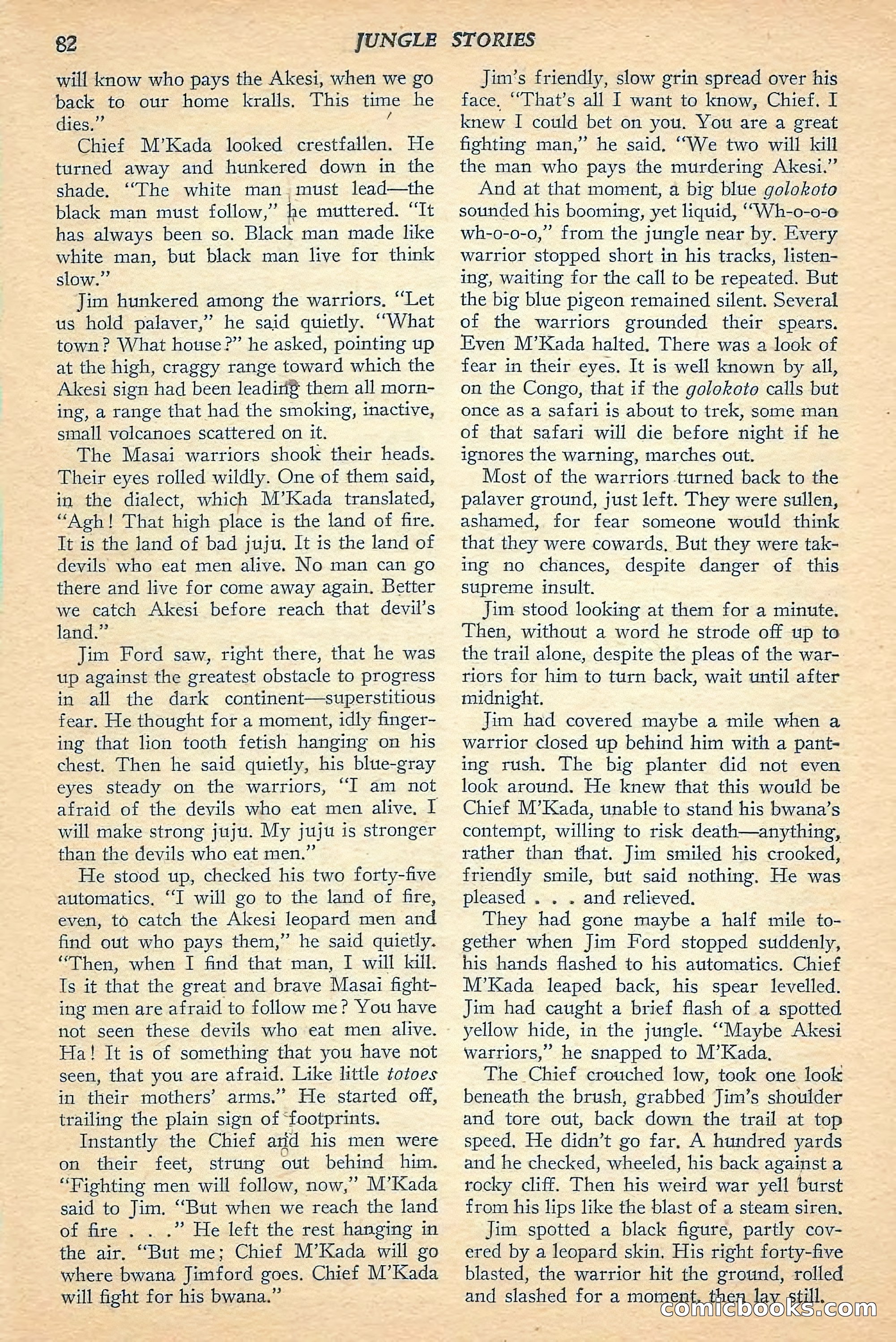 Jungle Stories, Spring 1948 — page 84 of 132