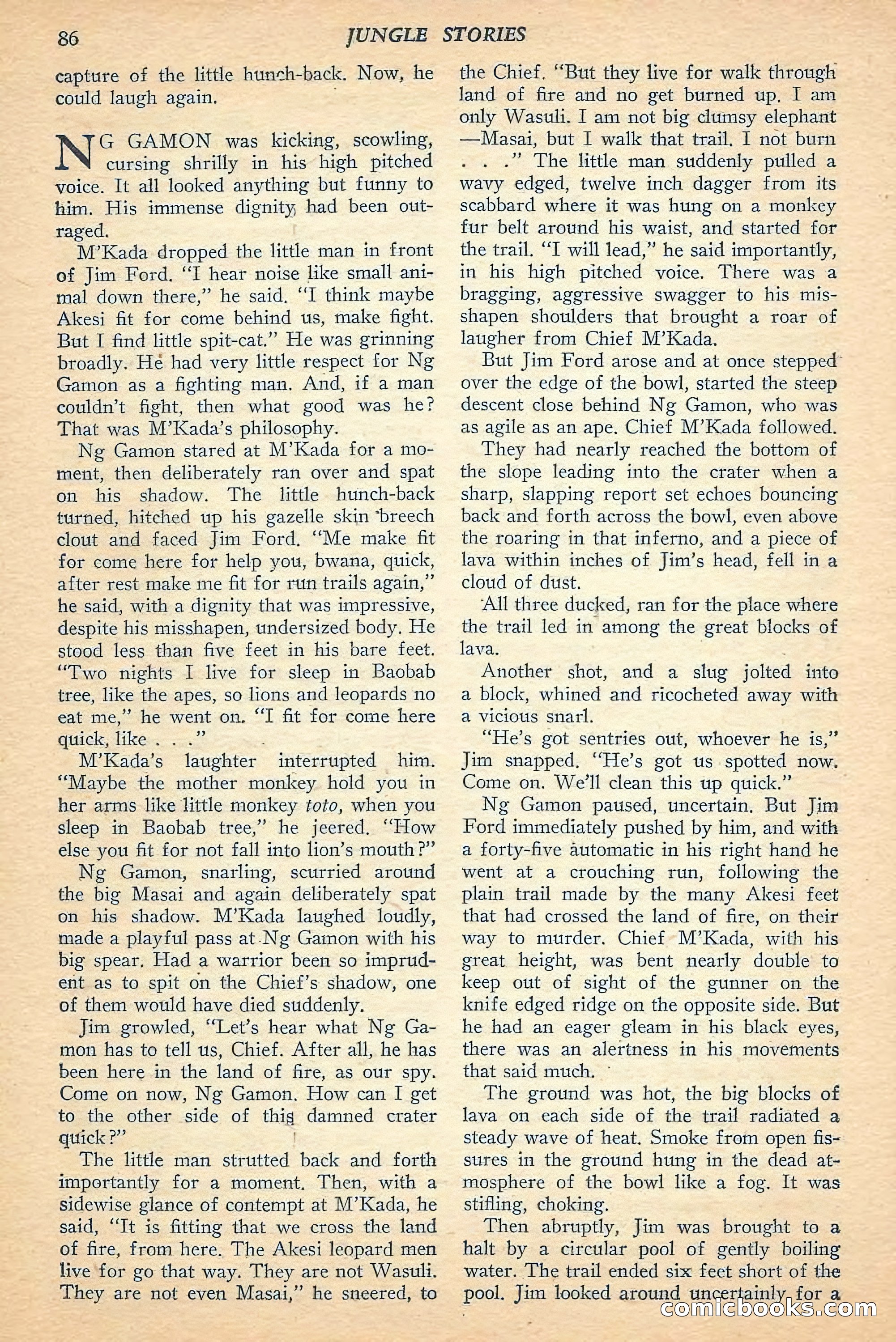 Jungle Stories, Spring 1948 — page 88 of 132