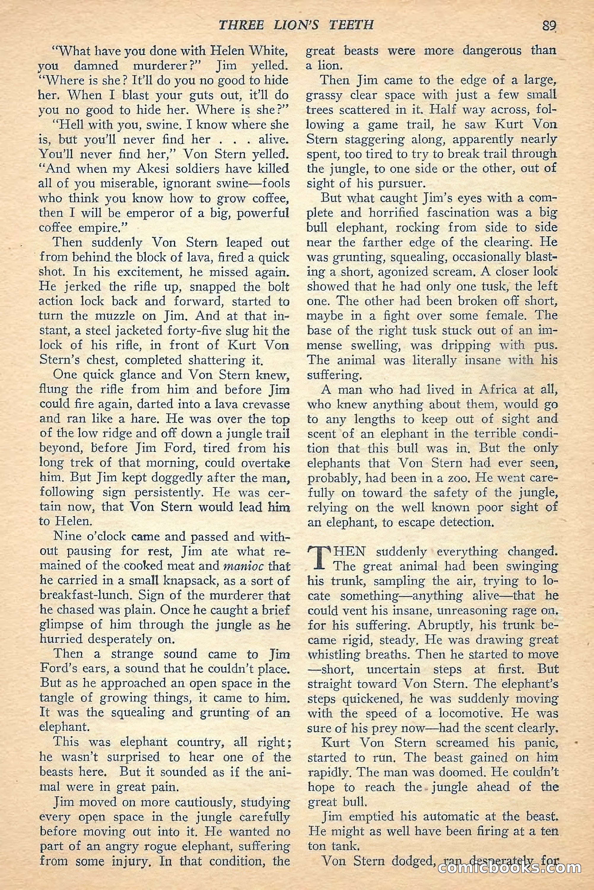 Jungle Stories, Spring 1948 — page 91 of 132