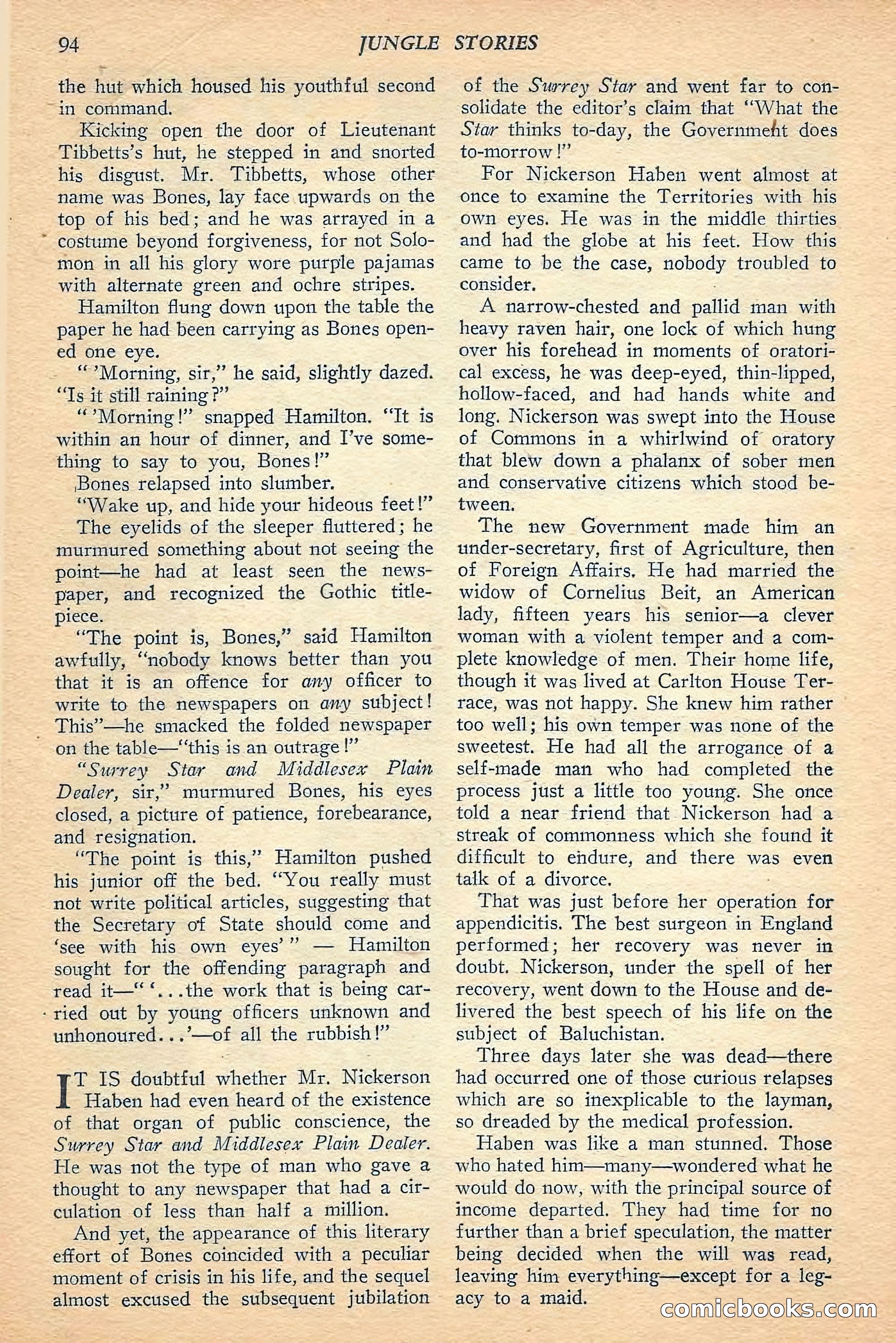 Jungle Stories, Spring 1948 — page 96 of 132