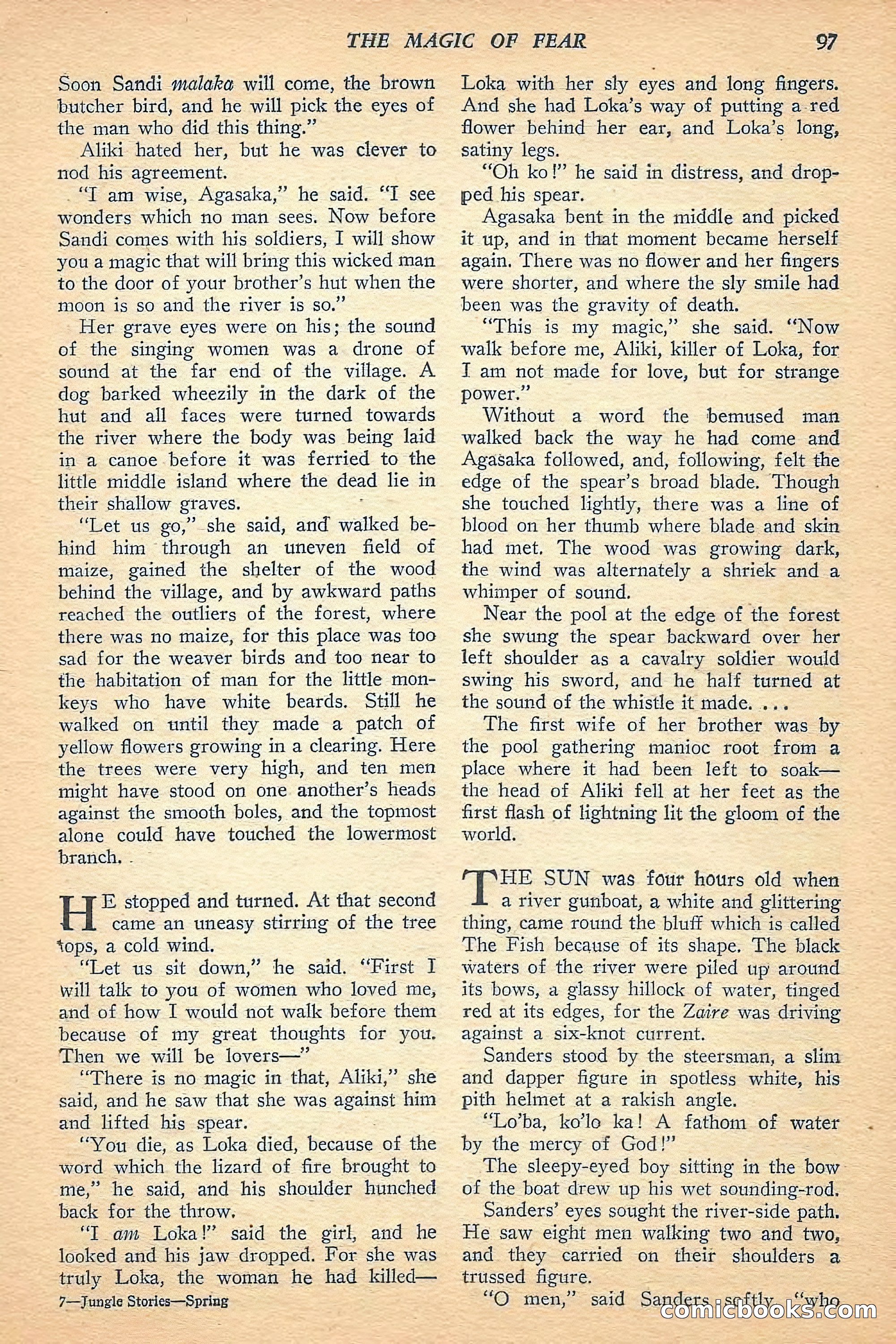Jungle Stories, Spring 1948 — page 99 of 132